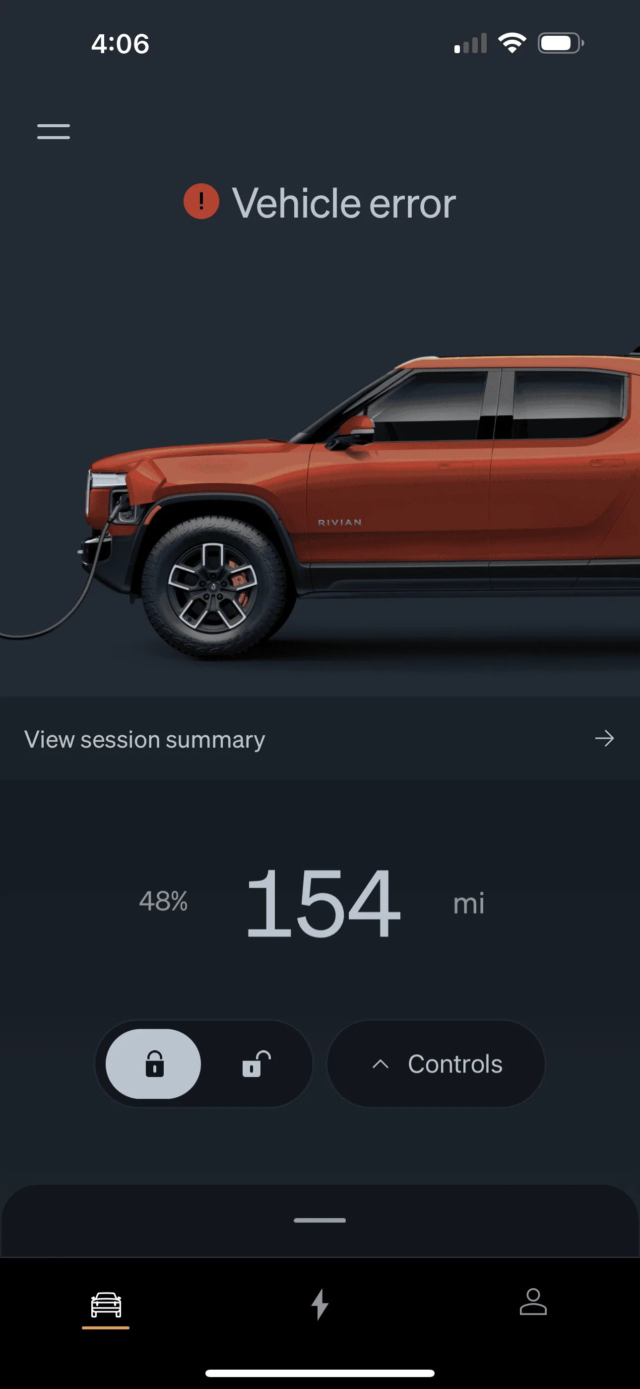 Rivian R1T R1S Looking for some advice on a home charging error 1688683628882
