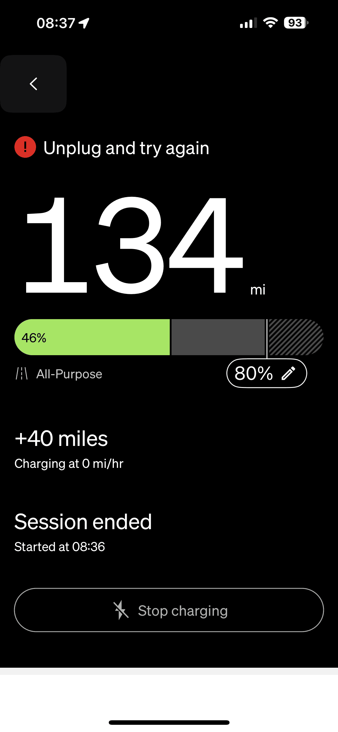 Rivian R1T R1S Looking for some advice on a home charging error IMG_3933