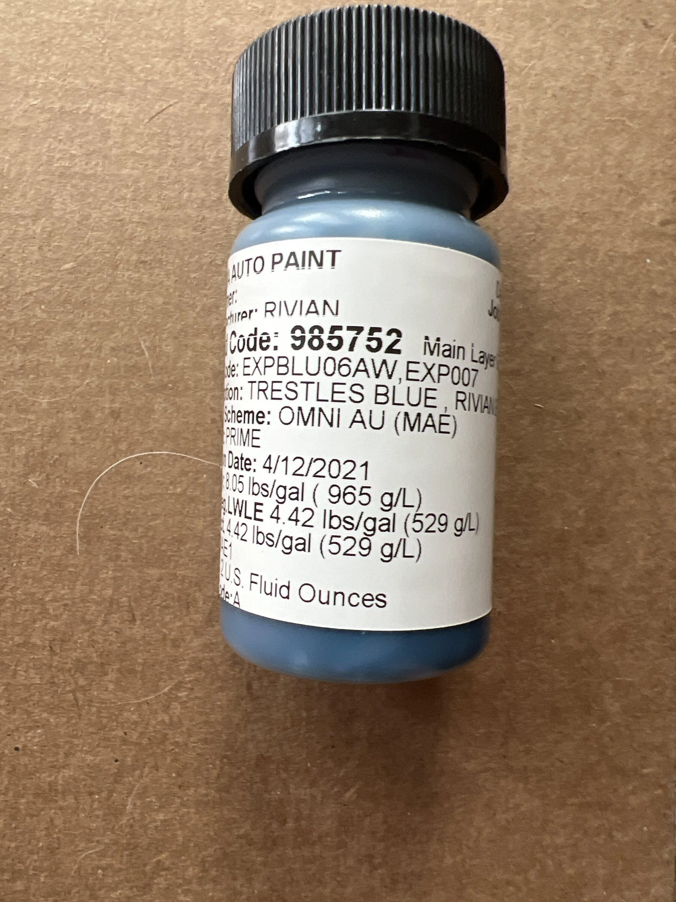 Rivian R1T R1S Alternative touch up paint source imag