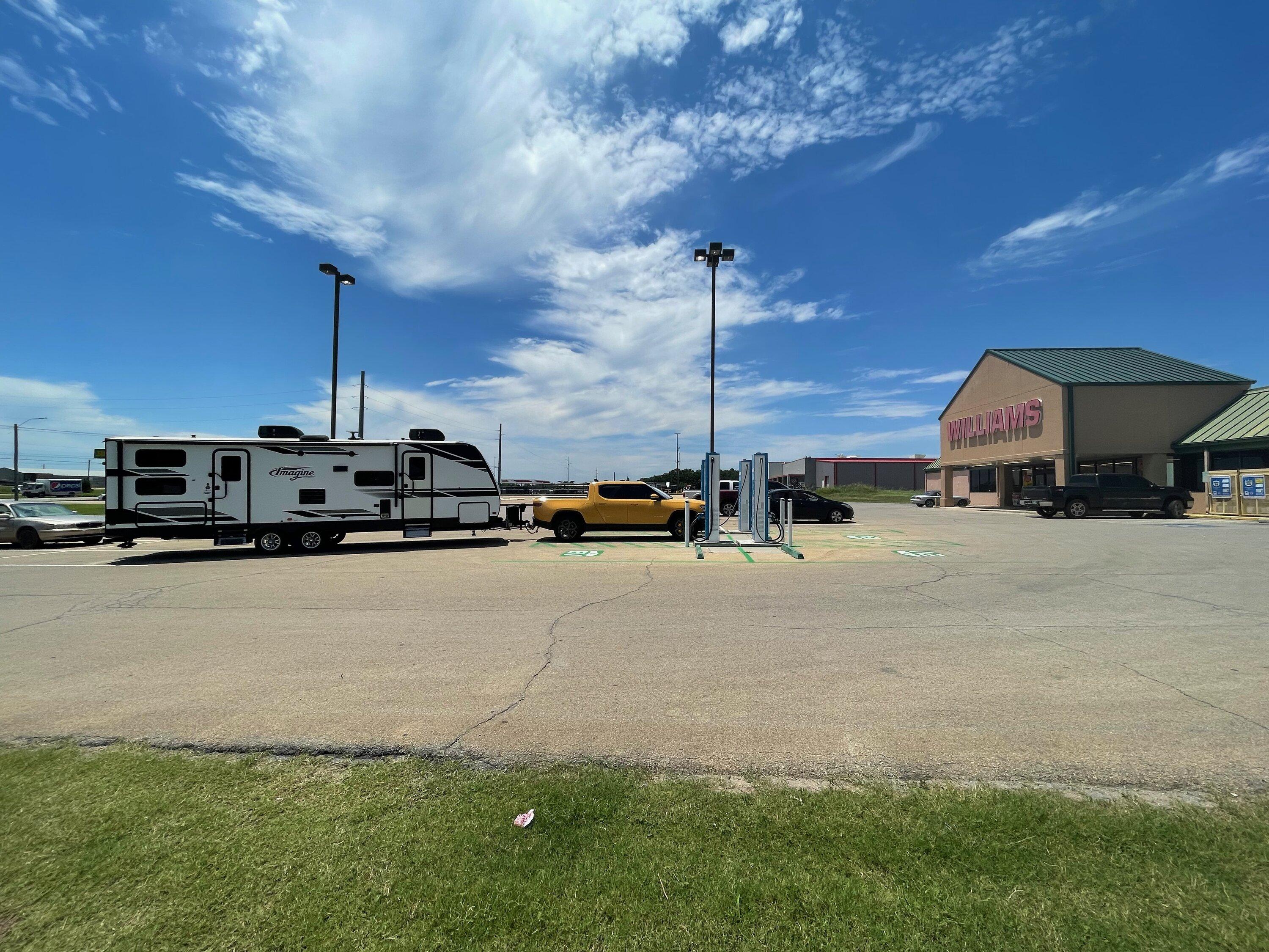 Rivian R1T R1S Towing a 7,000lb travel trailer for 500 miles with R1T IMG_7432