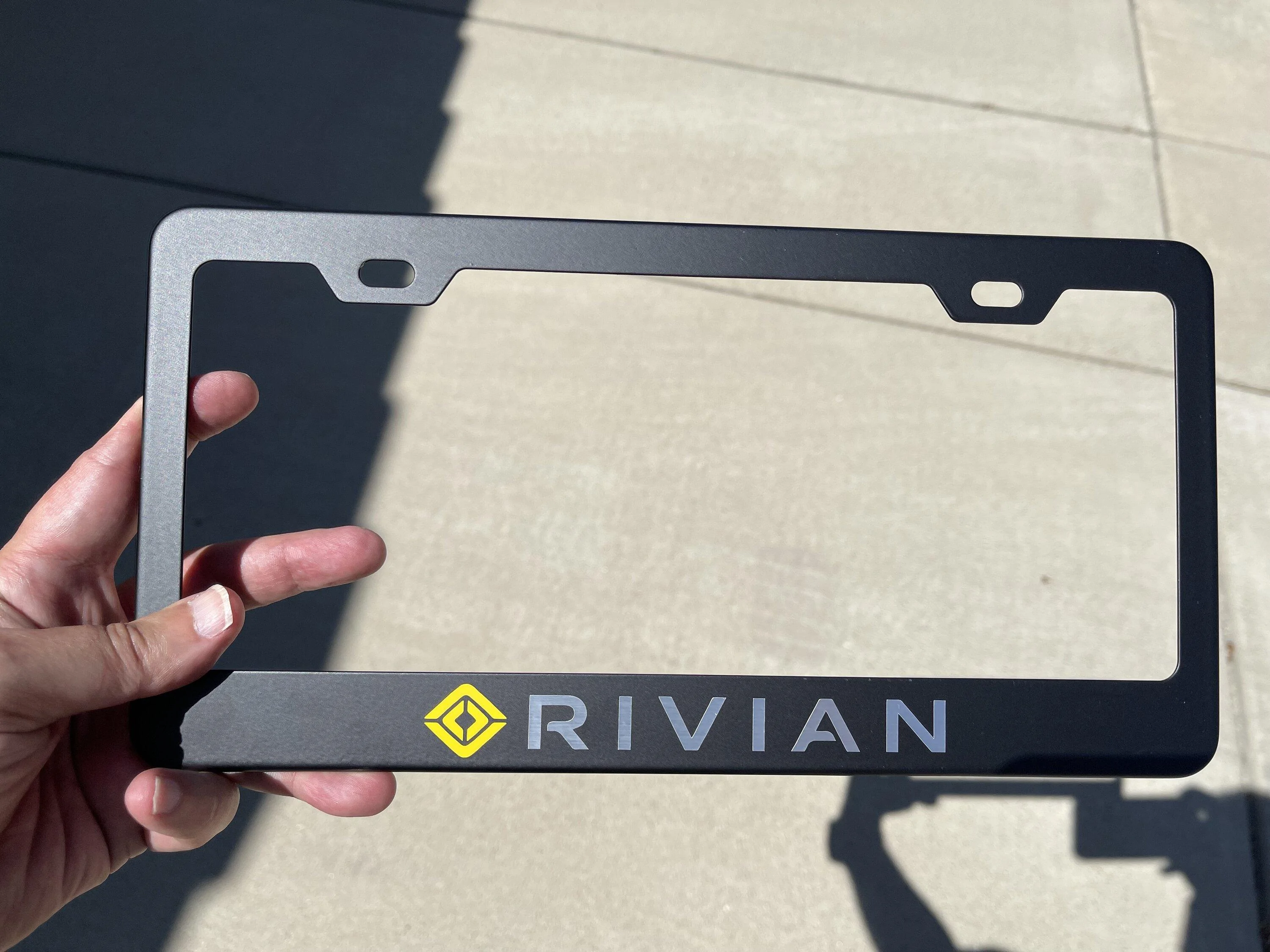 Rivian R1T R1S Rivian License Plate Frame IMG_5624