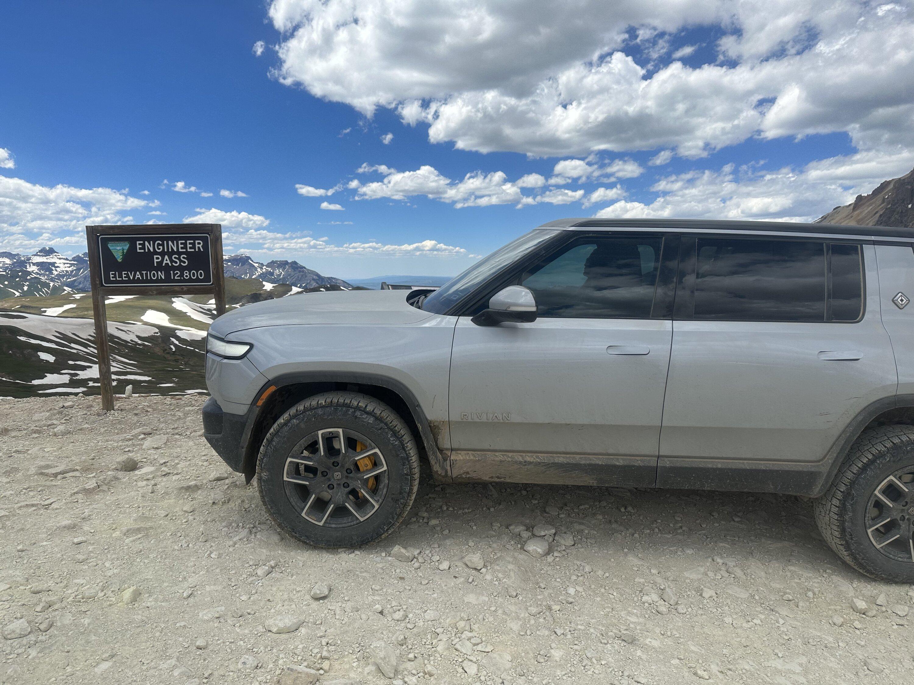 Rivian R1T R1S First R1S ascent of Engineer Pass, Colorado? (Elevation 12,800 ft) IMG_0411