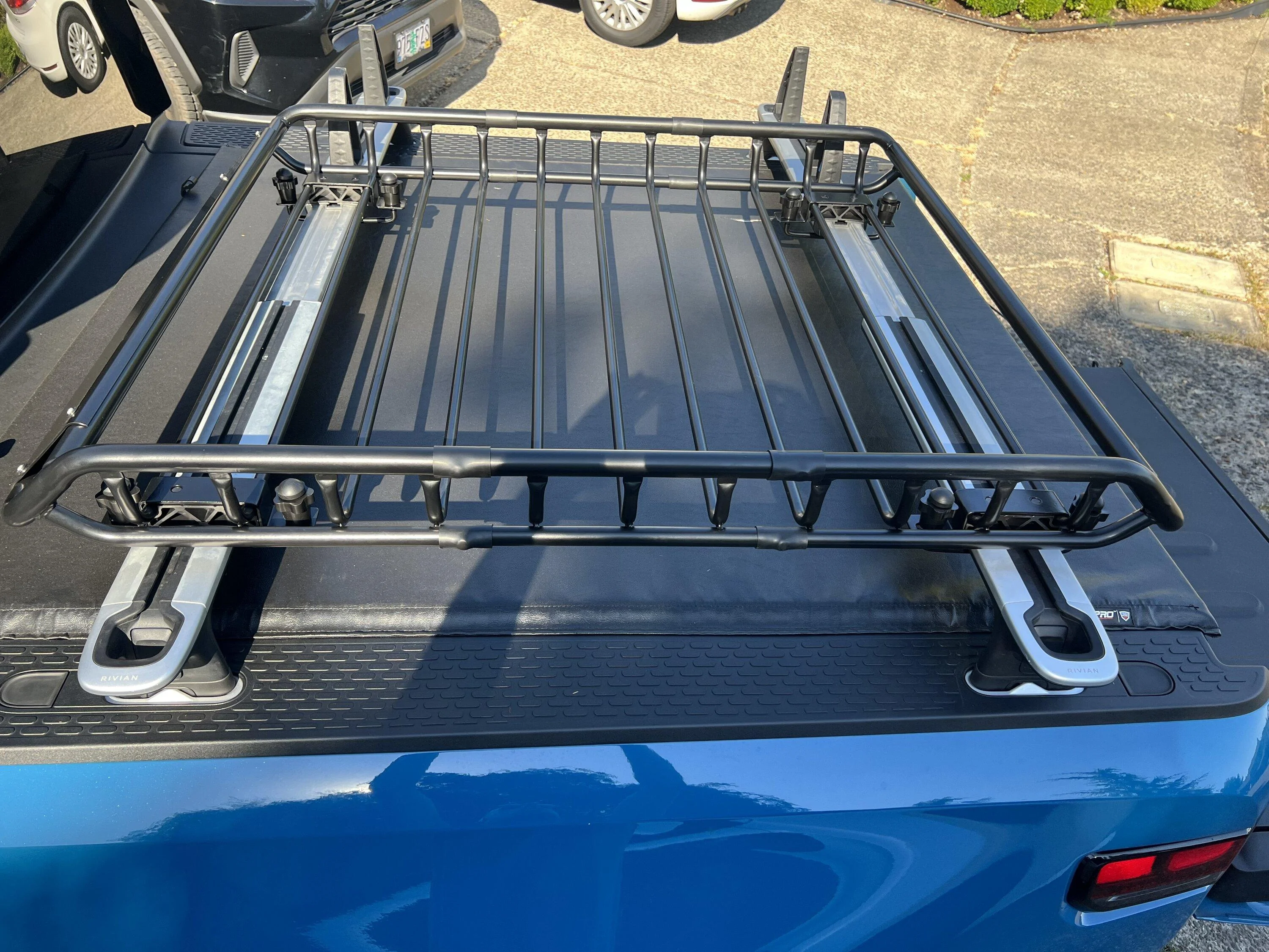 Rivian R1T R1S HaulMaster Cargo Carrier, yeah, it fits R1T bed… ;) IMG_0220