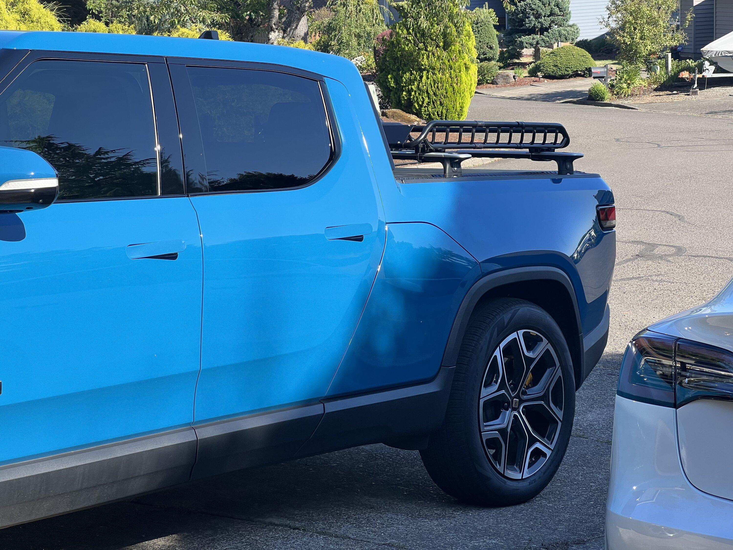 Rivian R1T R1S HaulMaster Cargo Carrier, yeah, it fits R1T bed… ;) IMG_0222