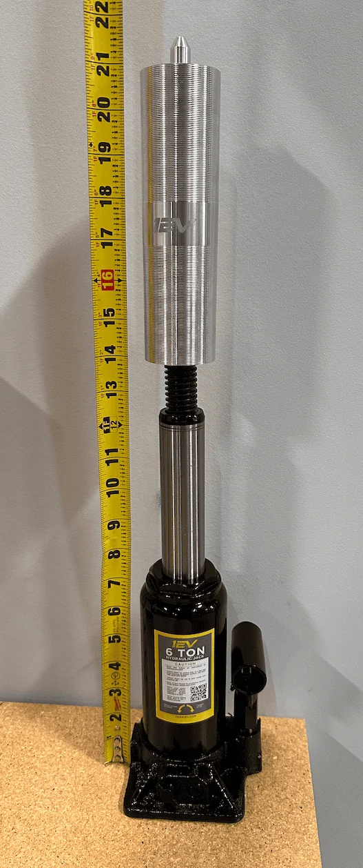Rivian R1T R1S Introducing the first Rivian specific bottle jack! Team 1EV 6 Ton Bottle Jack Kit for R1T / R1S Screenshot 2023-07-11 at 3.38.43 PM
