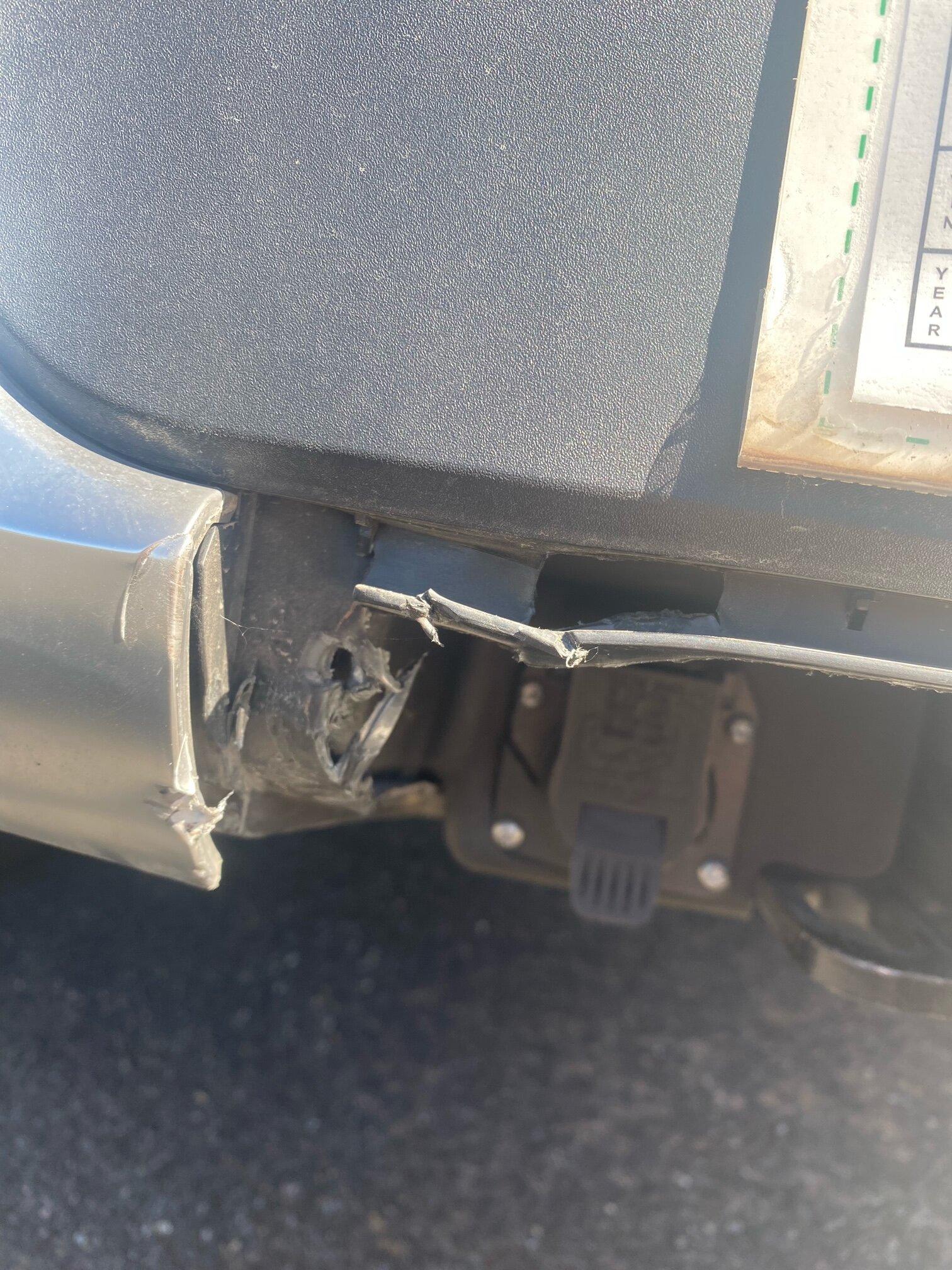Rivian R1T R1S Rear bumper damage - worth filing a claim? image1