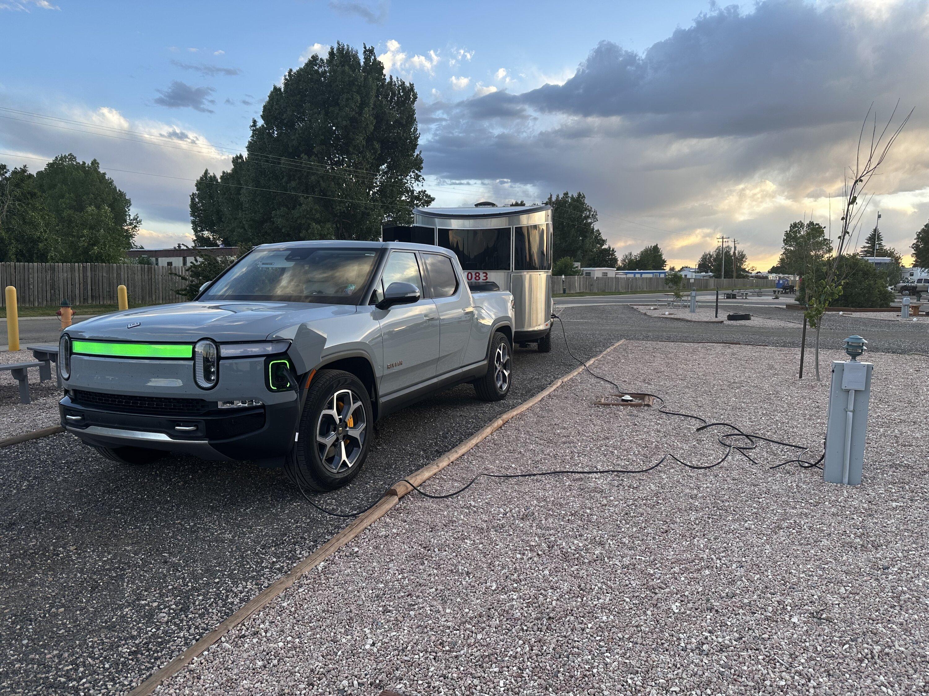 Rivian R1T R1S Trip Report: 1900+ mile trip towing our Airstream Basecamp 20x with R1T IMG_1051