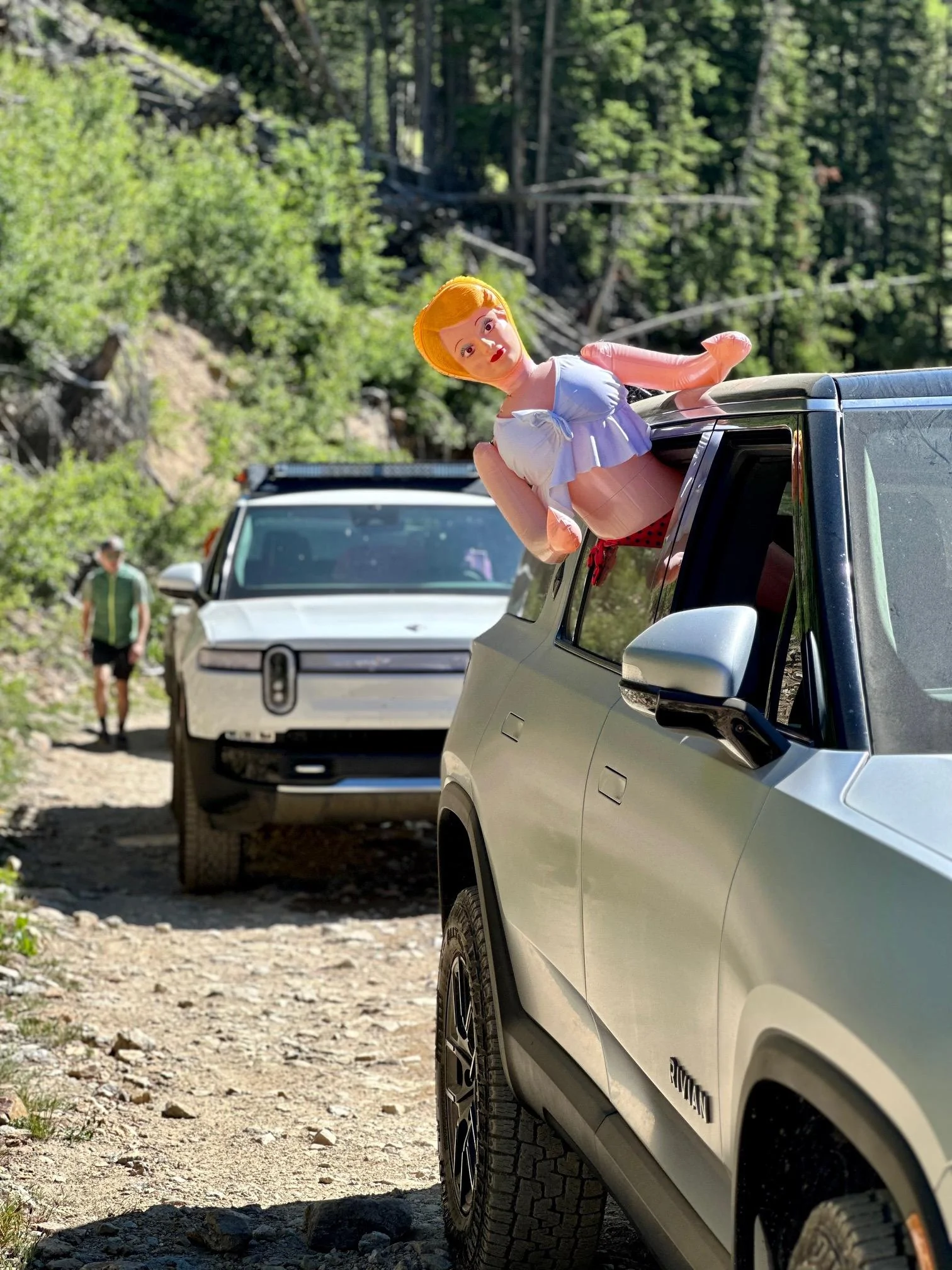 Rivian R1T R1S Bimberly Cava and iPyle Donner join the Rocky Mountain Rivian Club for an off-road adventure. IMG_0552