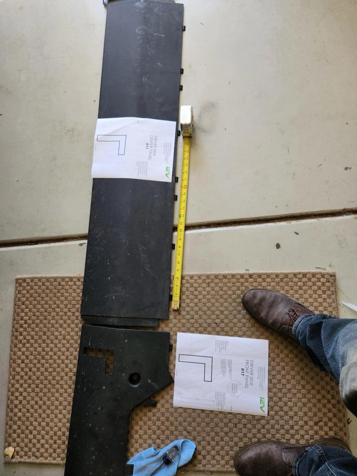Rivian R1T R1S JEBINC’s Review and Installation of the EV Sportline / 1EV / RMaxx Running Boards – Including Lessons Learned, Tips and Sealing of 4” hole procedure! 20230715_093632