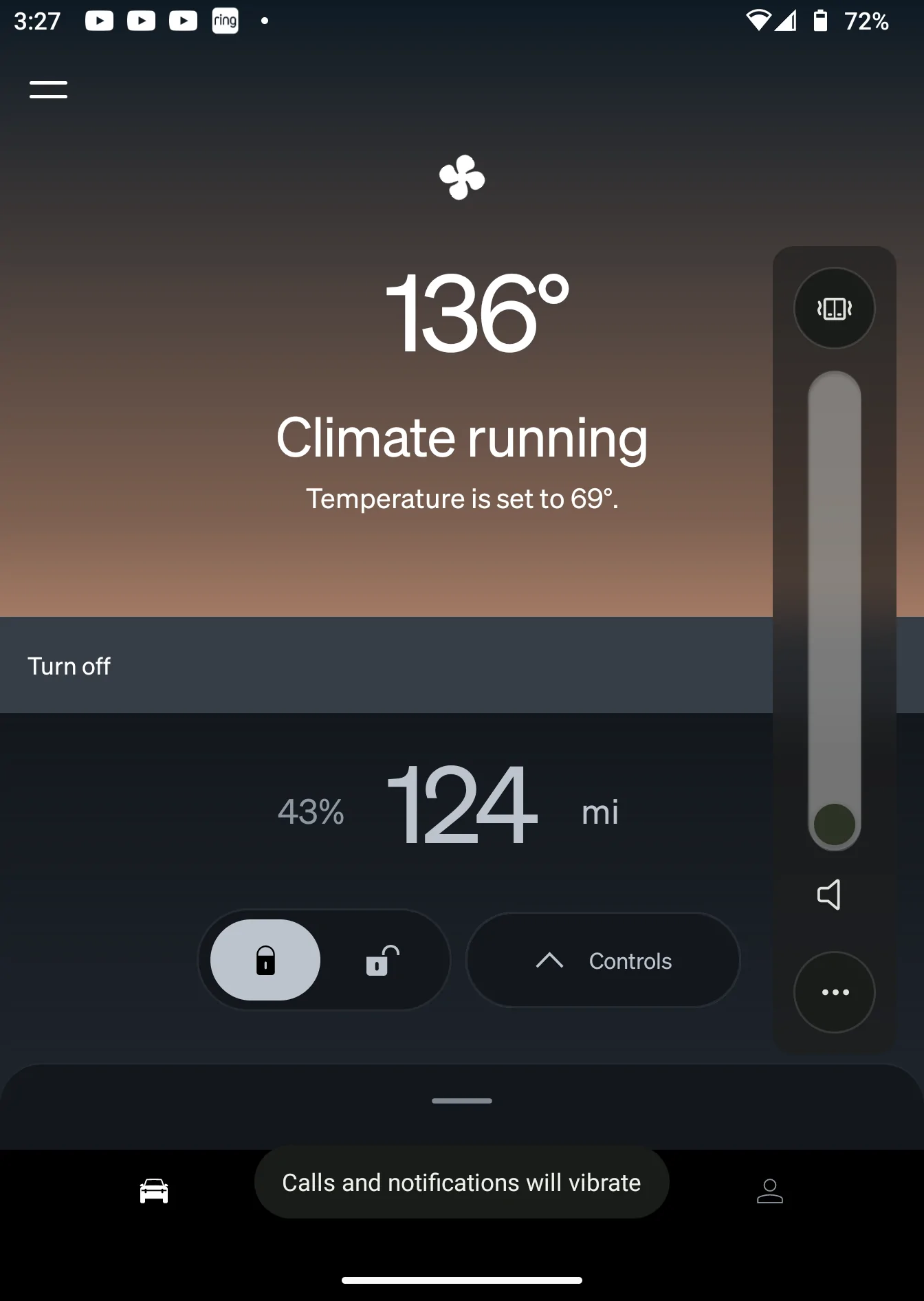 Rivian R1T R1S HOT! "Fans running to protect displays" message 1689550381101