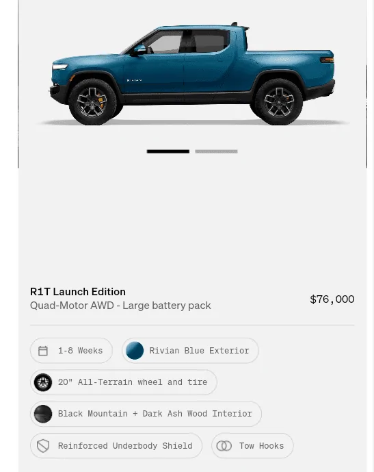 Rivian R1T R1S Still dealing with insurance but ordered a new R1T Screenshot_20230717-181914~3