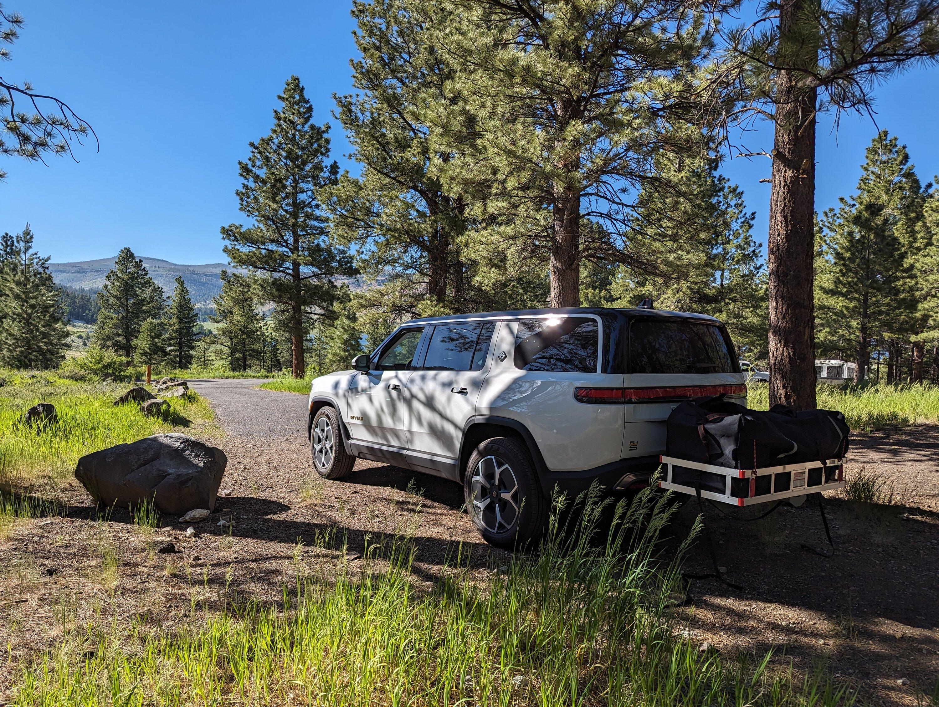 Rivian R1T R1S Effects of too large of a roof box?  Going camping, need storage! (PHOTOS of box install added!) PXL_20230710_235153065