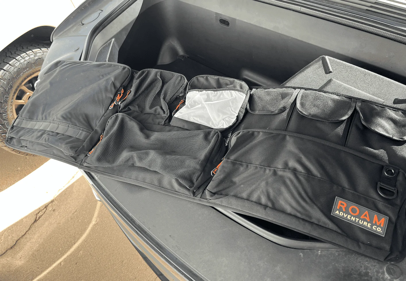 Rivian R1T R1S Frunk lid organizer-- how to mount? 1689698307667