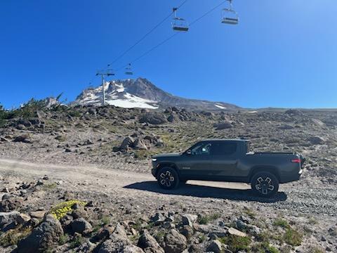 Rivian R1T R1S Where no Rivan has gone before! ?️ Palmer Glacier on Mount Hood image(1)