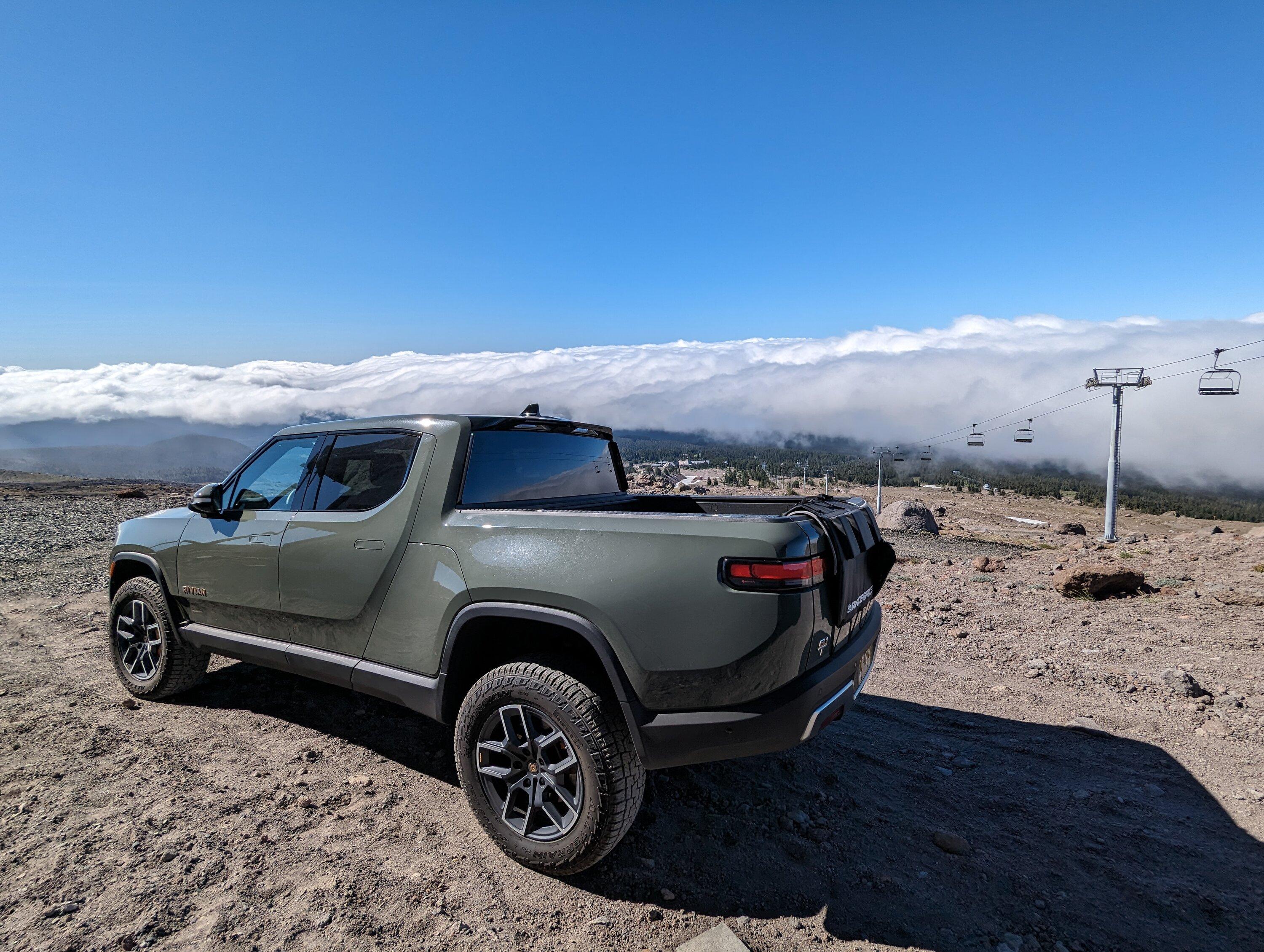 Rivian R1T R1S Where no Rivan has gone before! ?️ Palmer Glacier on Mount Hood PXL_20230717_163607128