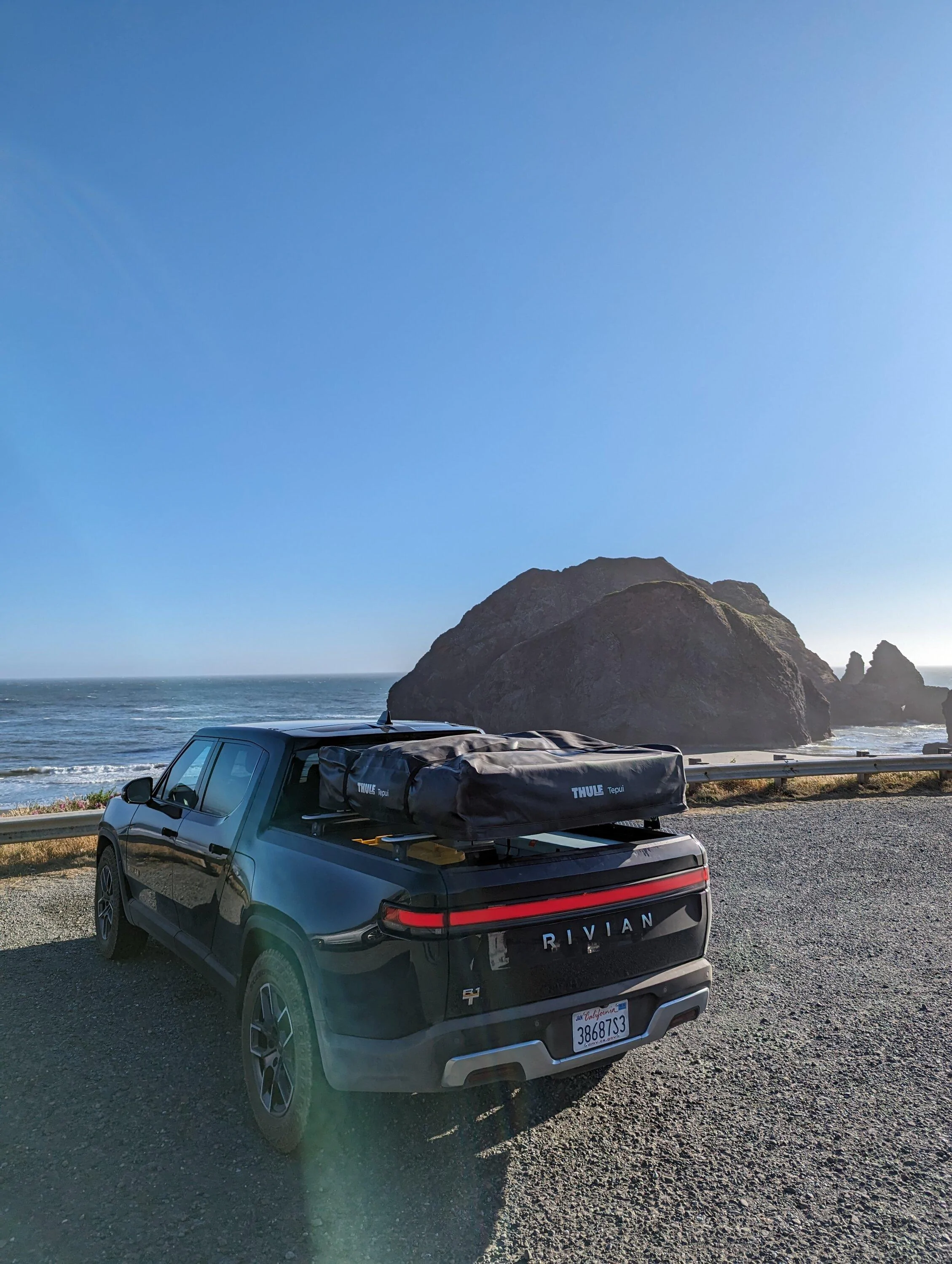 Rivian R1T R1S 1500 miles through Oregon and NorCal with the R1T. Camp Mode + Auto Leveling may be my favorite feature PXL_20230703_015438573