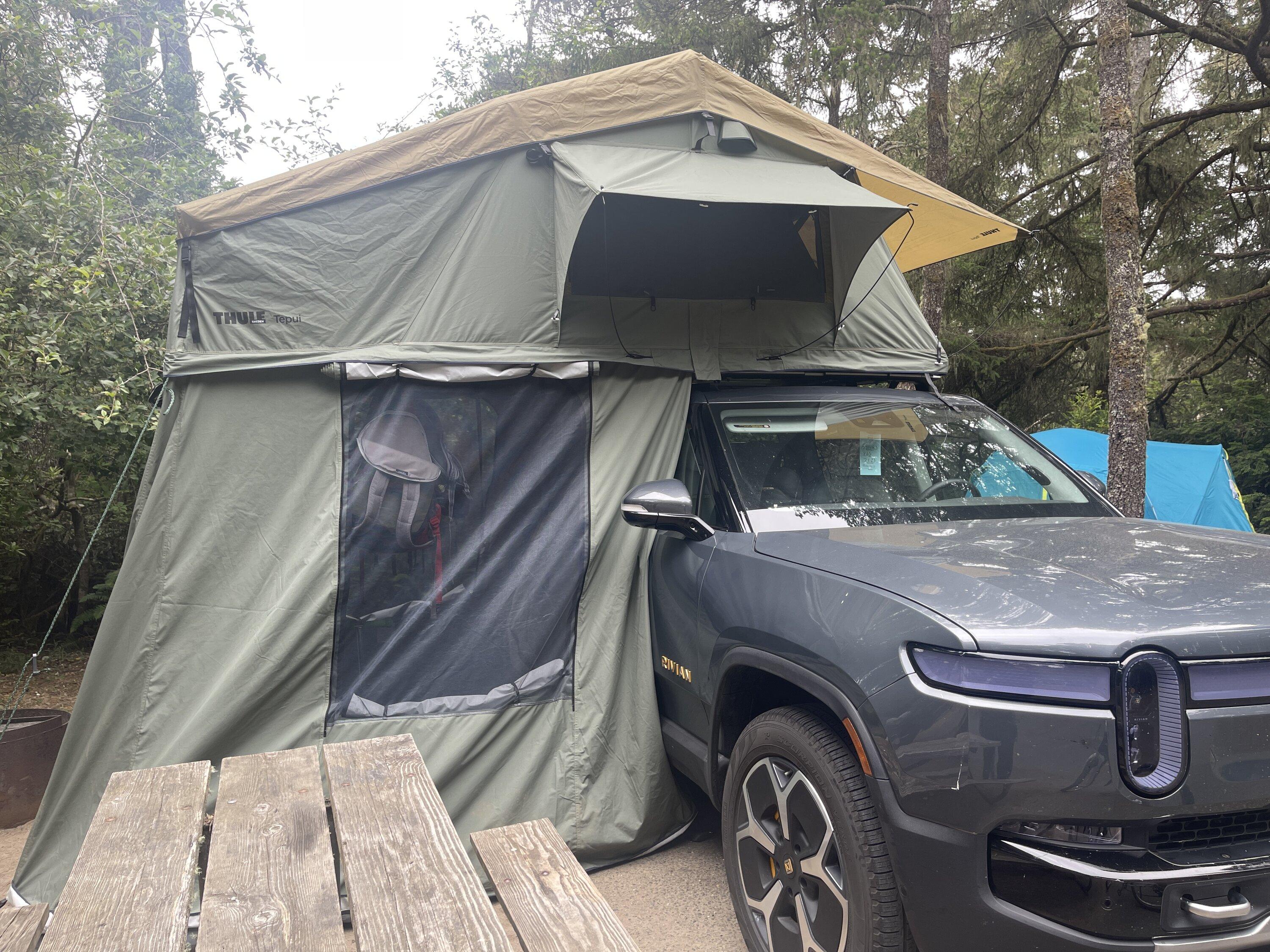 Rivian R1T R1S 1500 miles through Oregon and NorCal with the R1T. Camp Mode + Auto Leveling may be my favorite feature IMG_9016