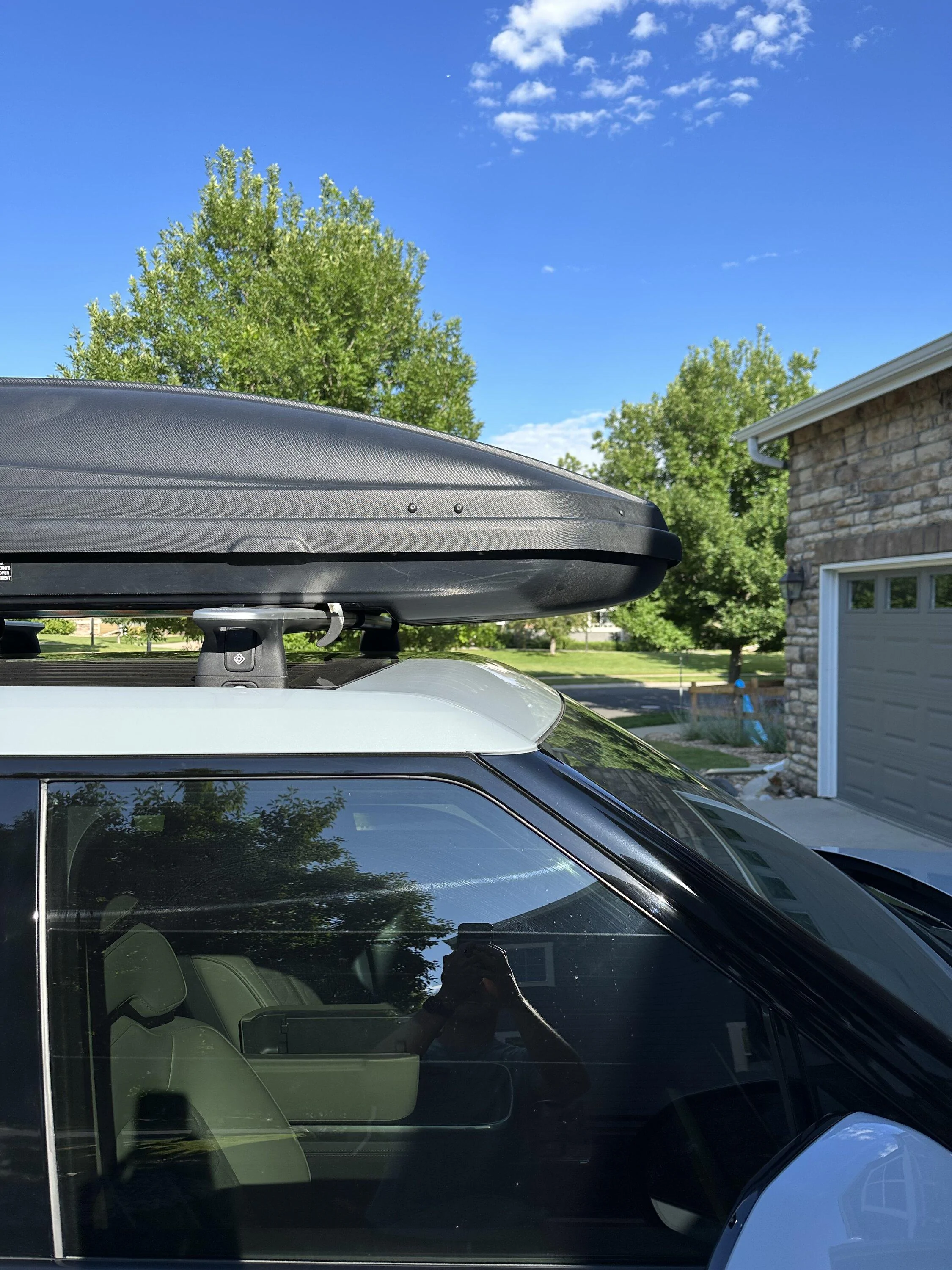Rivian R1T R1S Effects of too large of a roof box?  Going camping, need storage! (PHOTOS of box install added!) IMG_2977