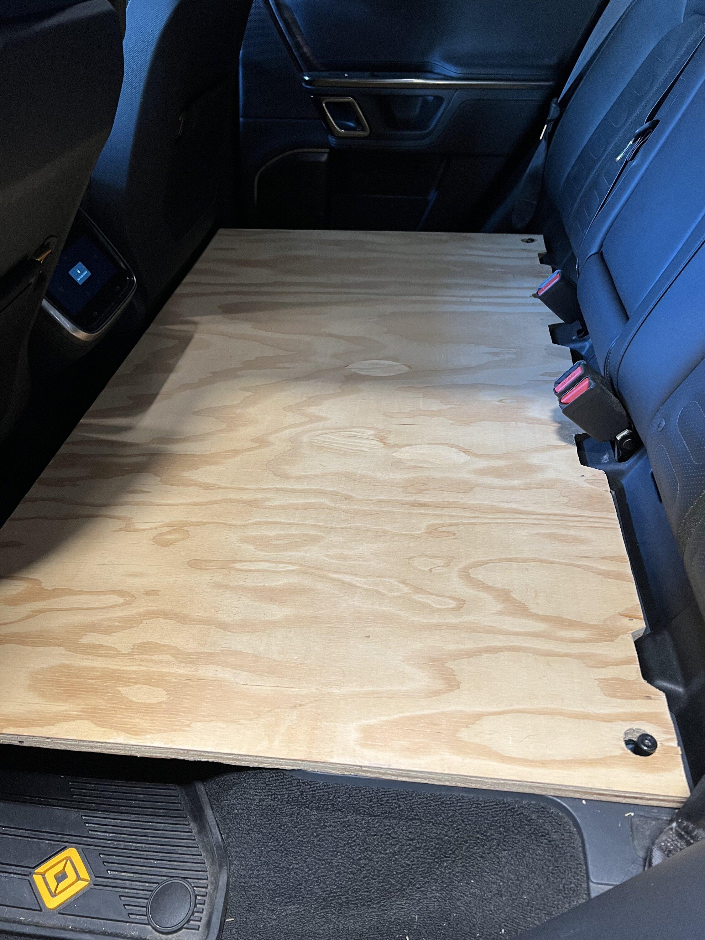 Rivian R1T R1S Removing back seat from R1T - Step by Step A1856A01-2361-4AA6-B861-AD47A52D7A50