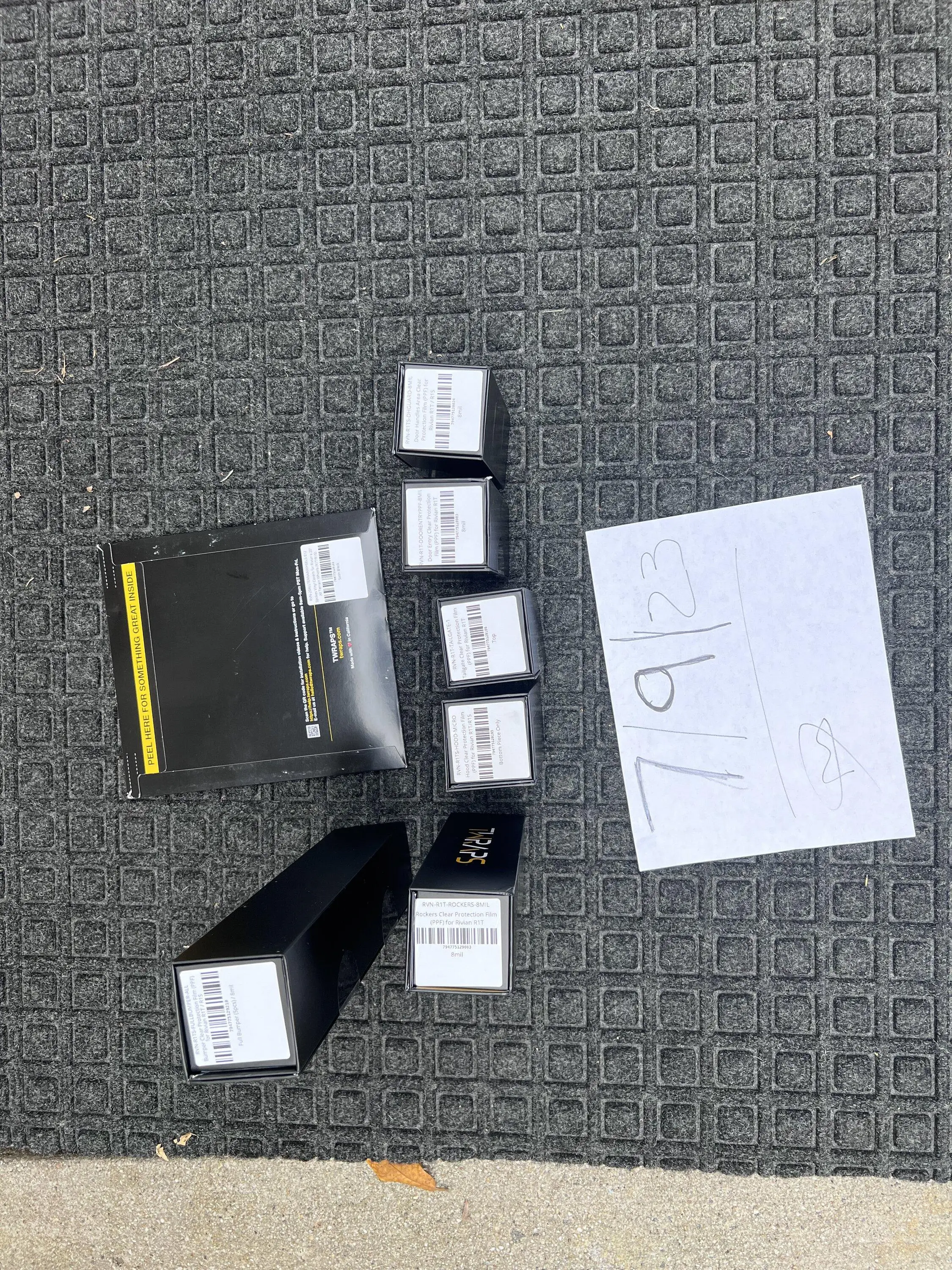 Rivian R1T R1S NEW TWRAPS PPF PACKAGE $415 IMG_3834