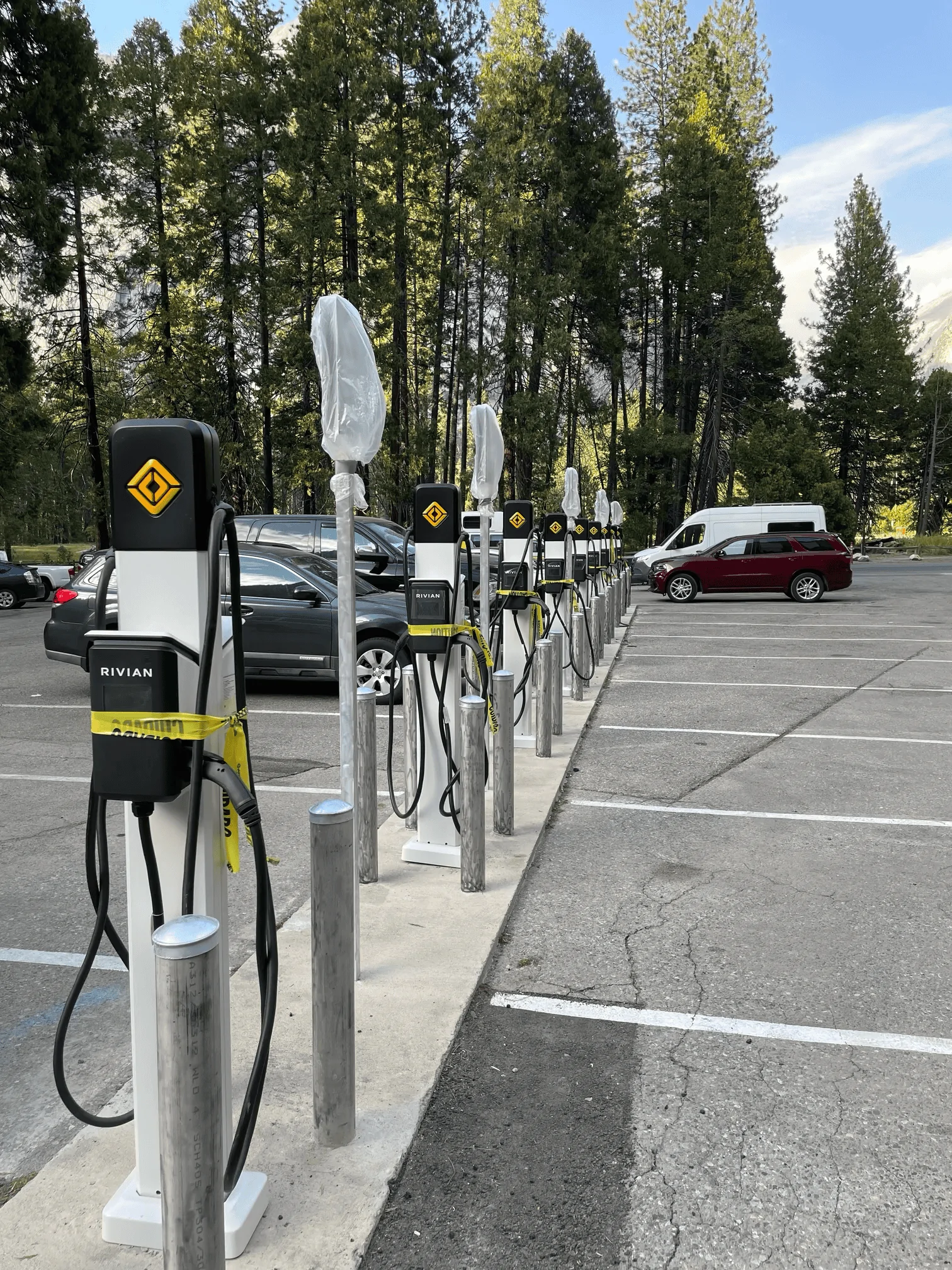 Rivian R1T R1S Yosemite Waypoint Chargers spotted tempImageSyggza