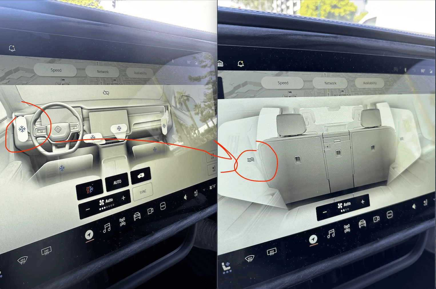 Rivian R1T R1S HVAC rear vents don't show a "cooling" icon... wtf? front_and_rear