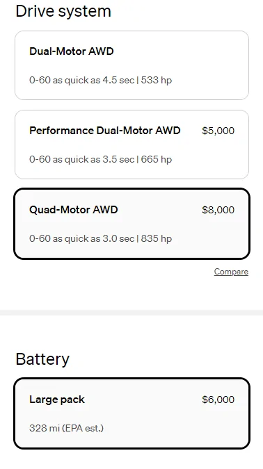Rivian R1T R1S Dual Motor Options Now Available in R1T / R1S Online Configurator 1689979295952