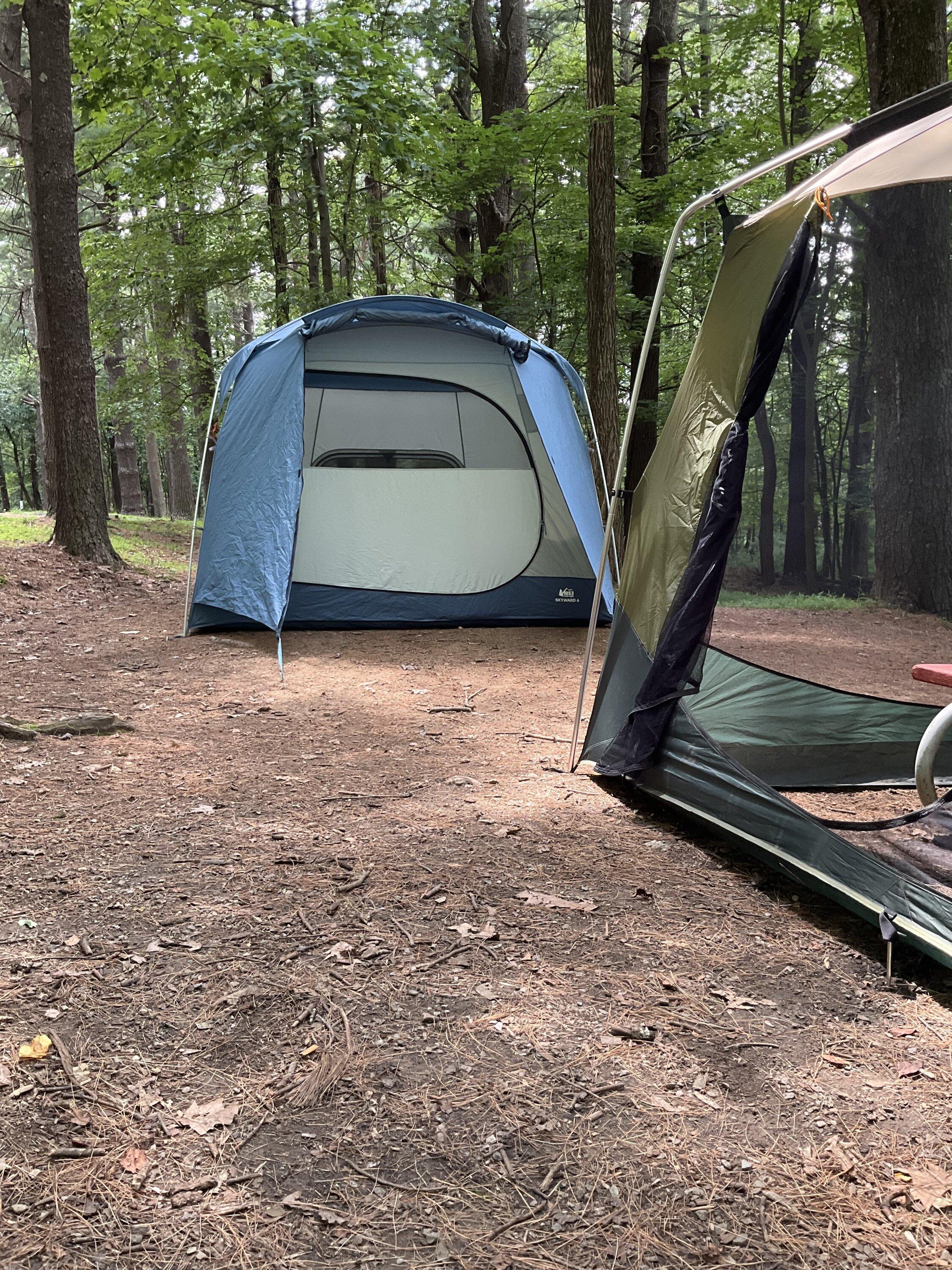 Rivian R1T R1S Blue Ridge Parkway camping, nice RAN chargers; downhill with a tailwind IMG_0104