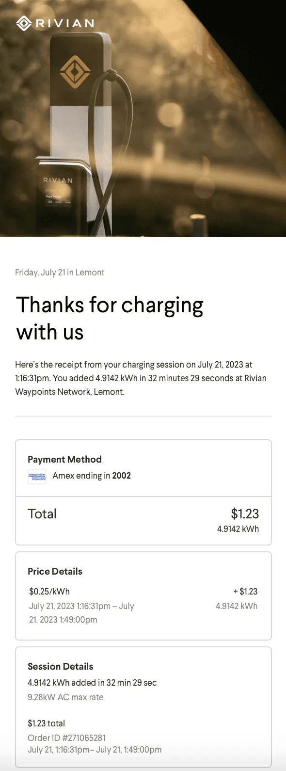 Rivian R1T R1S Any Update to RAN pay or free? Screenshot 2023-07-25 at 10.41.00 AM