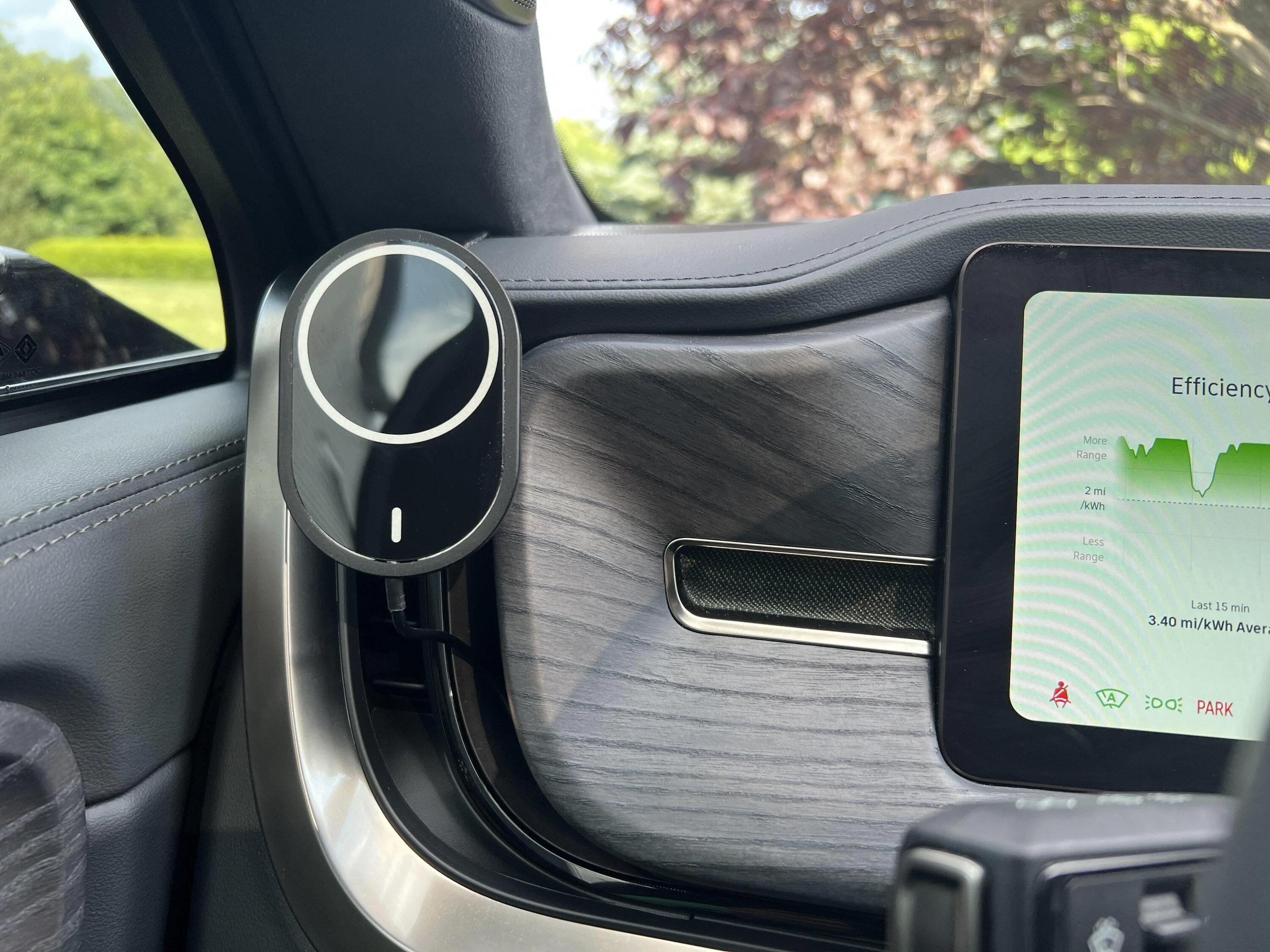 Rivian R1T R1S NEW - OpenSource EV Left Phone Mount V2 IMG_1671