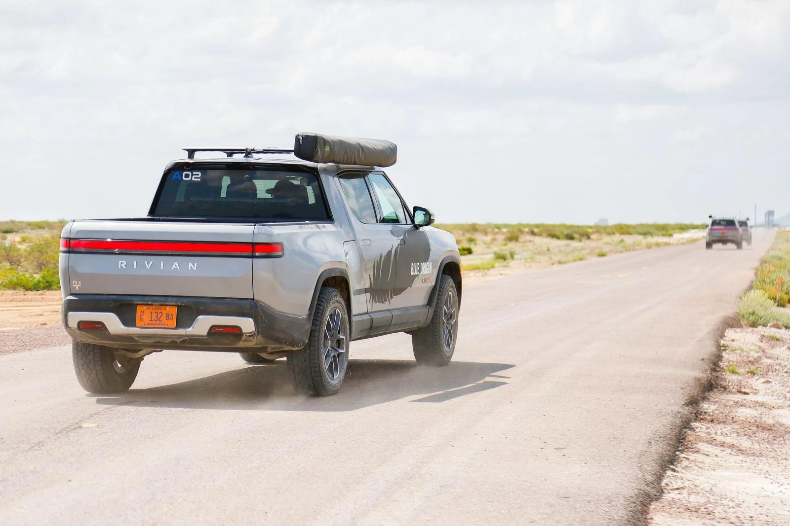 Rivian R1T R1S Article: Jeff Bezos’ brief trip to space was also a commercial for Rivian rivian_blue_origin_4850