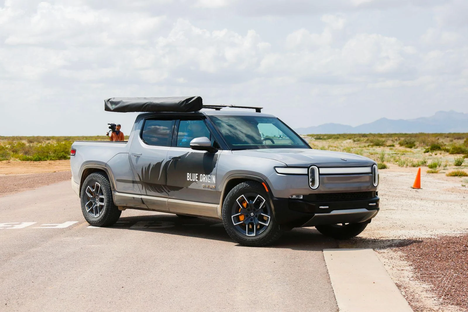Rivian R1T R1S Article: Jeff Bezos’ brief trip to space was also a commercial for Rivian rivian_blue_origin_4756
