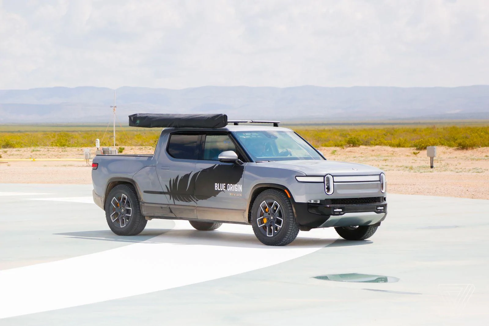 Rivian R1T R1S Article: Jeff Bezos’ brief trip to space was also a commercial for Rivian rivian_blue_origin_4824