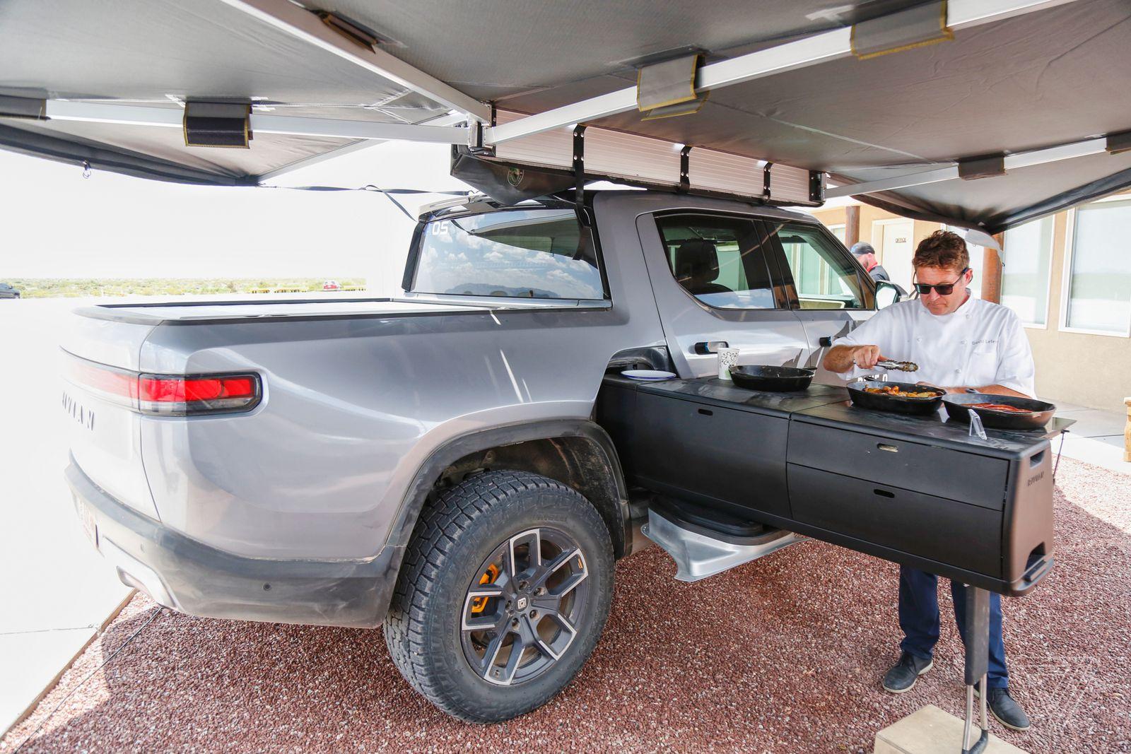 Rivian R1T R1S Article: Jeff Bezos’ brief trip to space was also a commercial for Rivian rivian_blue_origin_4872-
