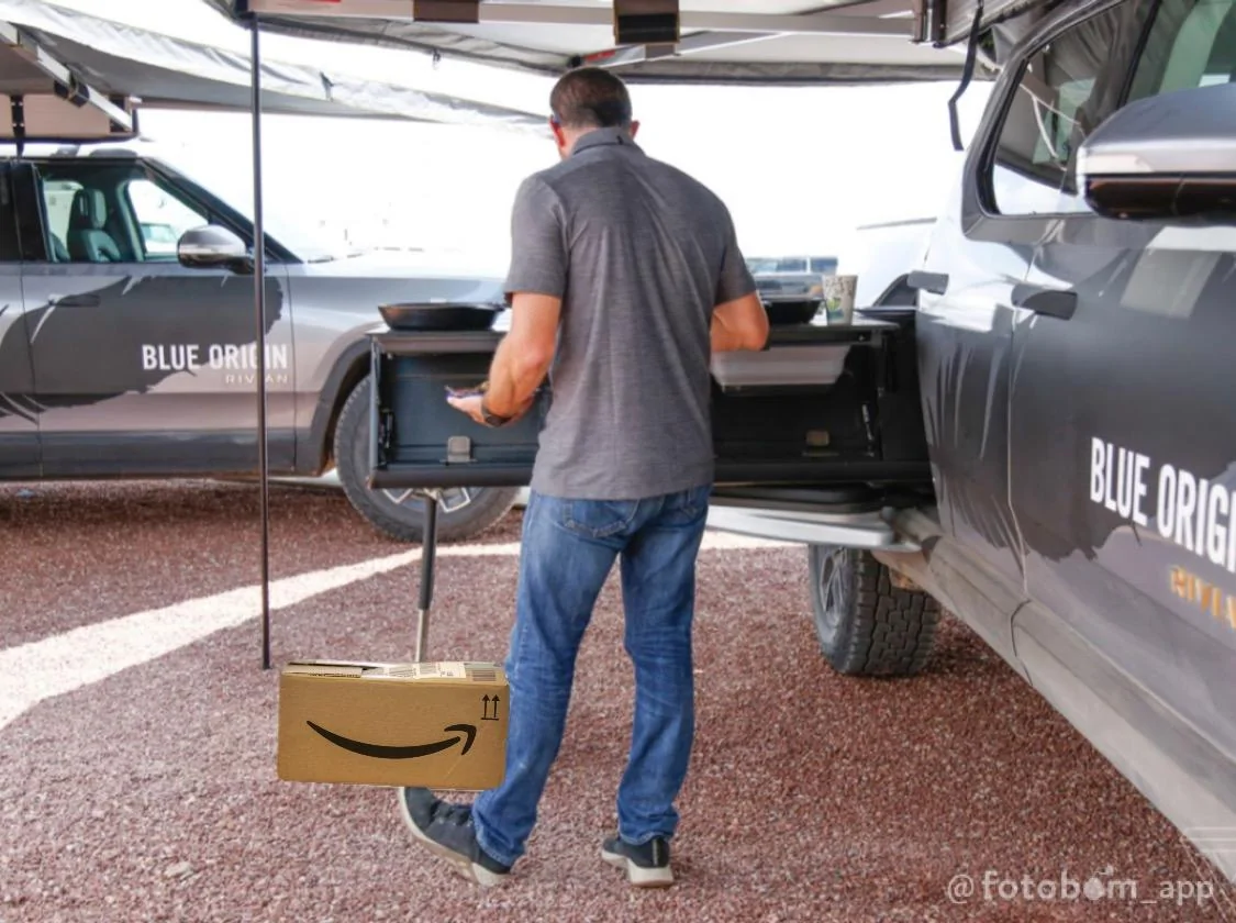 Rivian R1T R1S Article: Jeff Bezos’ brief trip to space was also a commercial for Rivian 2FF82F3D-52EC-473B-B44A-2C9F995F92EE