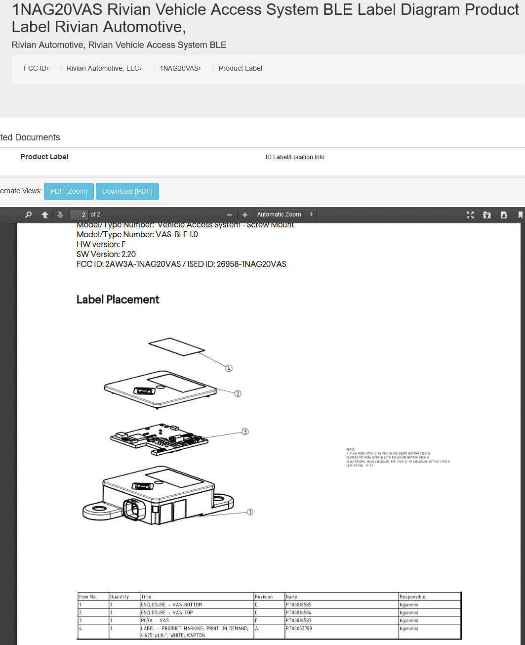 Rivian R1T R1S Telematics Control Module Stops by the FCC 1628218680219