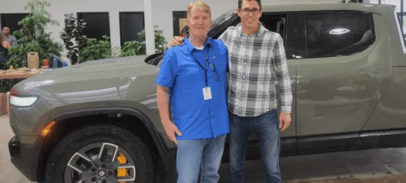 Rivian R1T R1S Launch Green R1T Seen (Confirmed) in More Official Videos: How Does it Feel to Drive a Rivian (IG Stories) 1628293570727