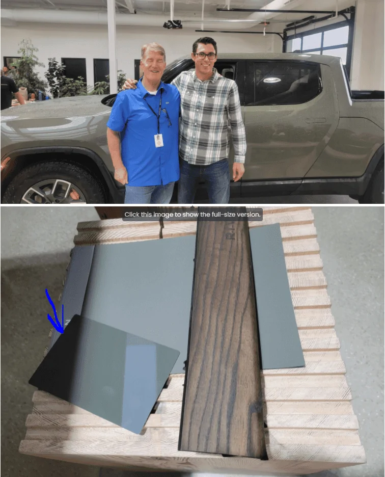 Rivian R1T R1S Launch Green R1T Seen (Confirmed) in More Official Videos: How Does it Feel to Drive a Rivian (IG Stories) LG color plat
