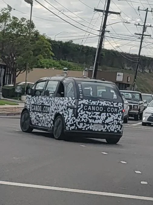 Rivian R1T R1S Canoo lifestyle vehicle spotted in the wild 20210818_164034