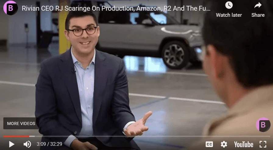 Rivian R1T R1S RJ's Bloomberg Interview in Full (July 5th 2023) + Highlights Summary 1690469485952