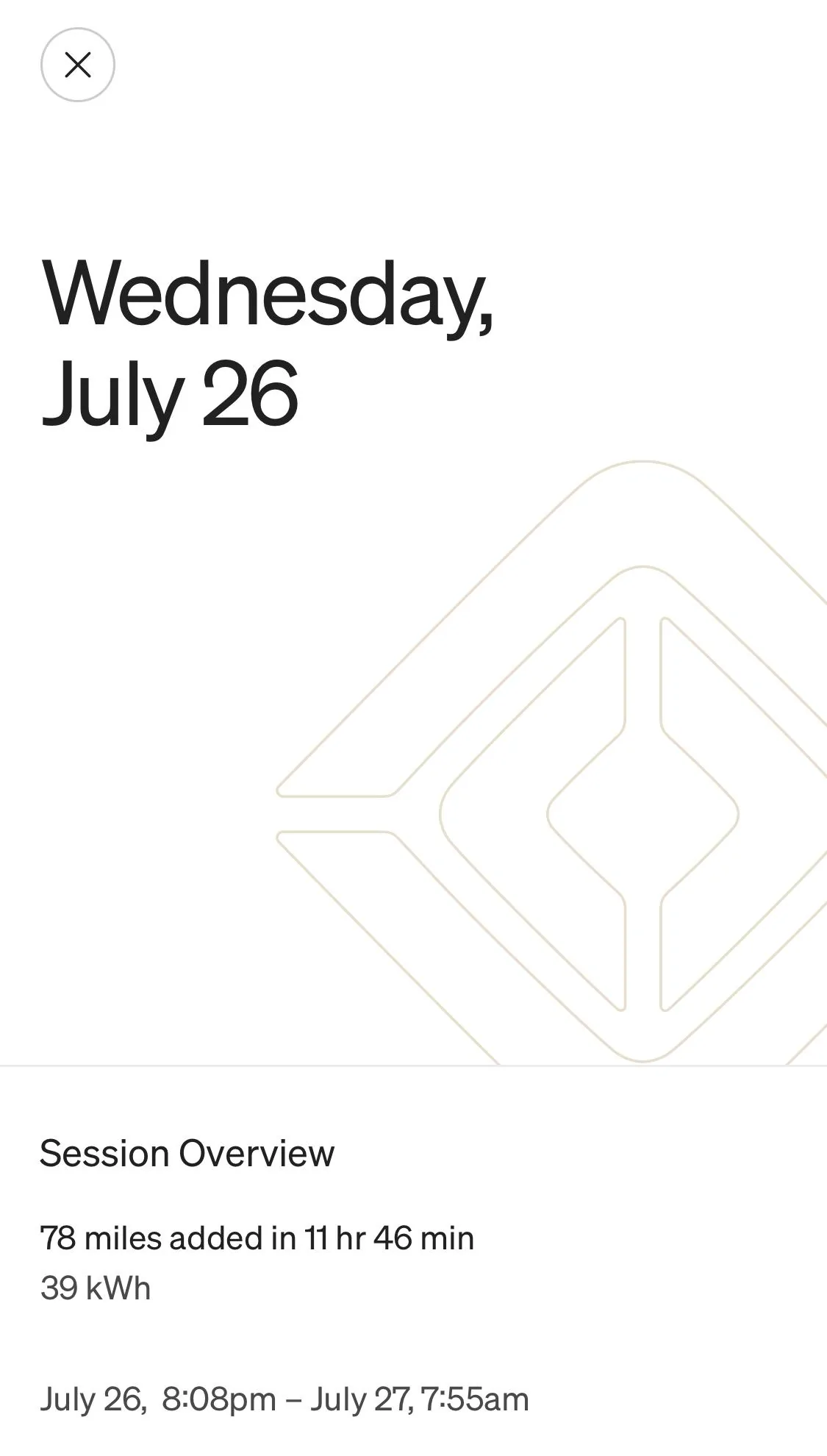 Rivian R1T R1S App Charging Session Info Time? 1690470939367