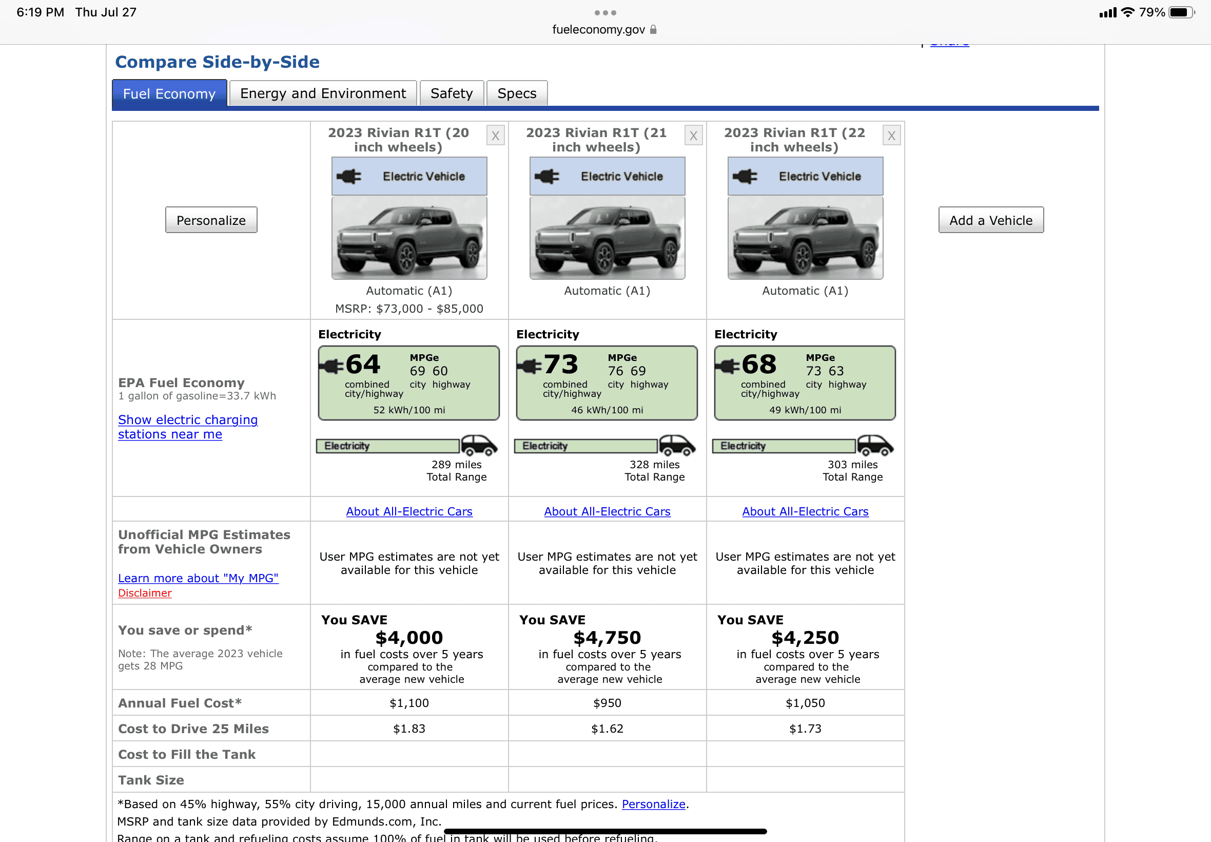 Rivian R1T R1S Different EPA estimates for reservation vs visualize D1D38FE8-4095-45C2-9AFB-B15D4E56271B