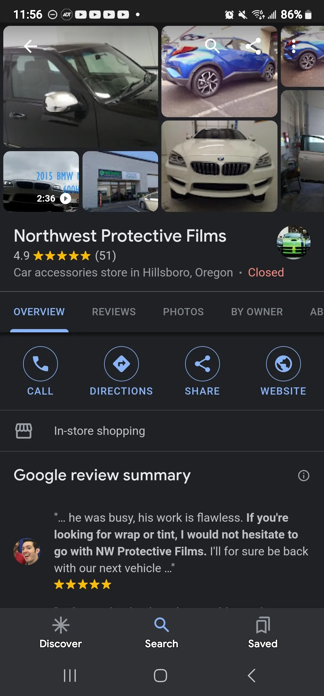 Rivian R1T R1S PDX area PPF/ceramic recs Screenshot_20230727_235614_Googl