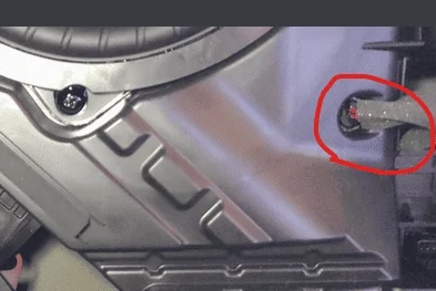 Rivian R1T R1S Teardown: R1S Audio Unit under drivers seat and speaker harness pinnout. 1690650544388