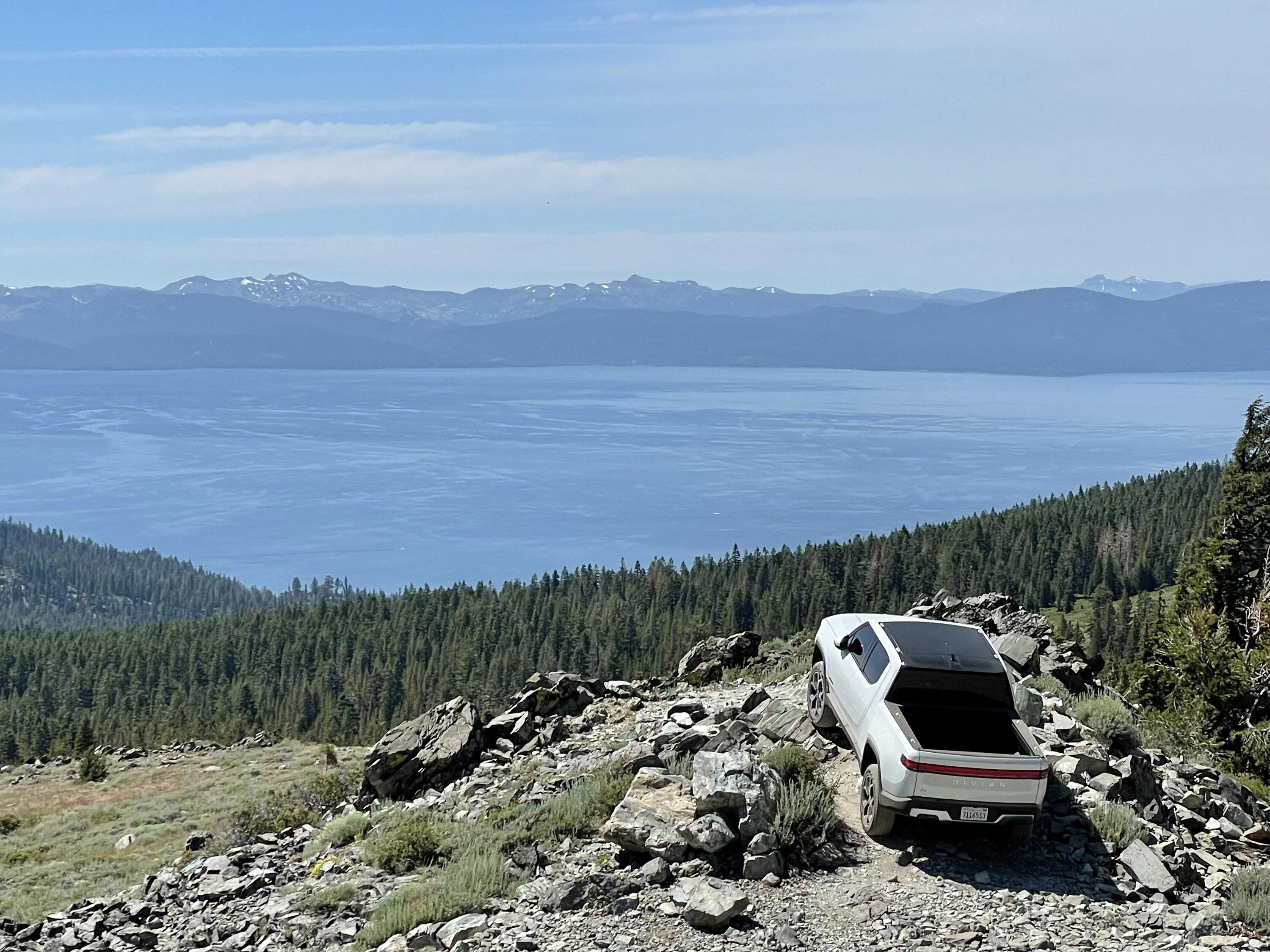 Rivian R1T R1S Genoa Peak, Lake Tahoe on 21" roadies IMG_5987