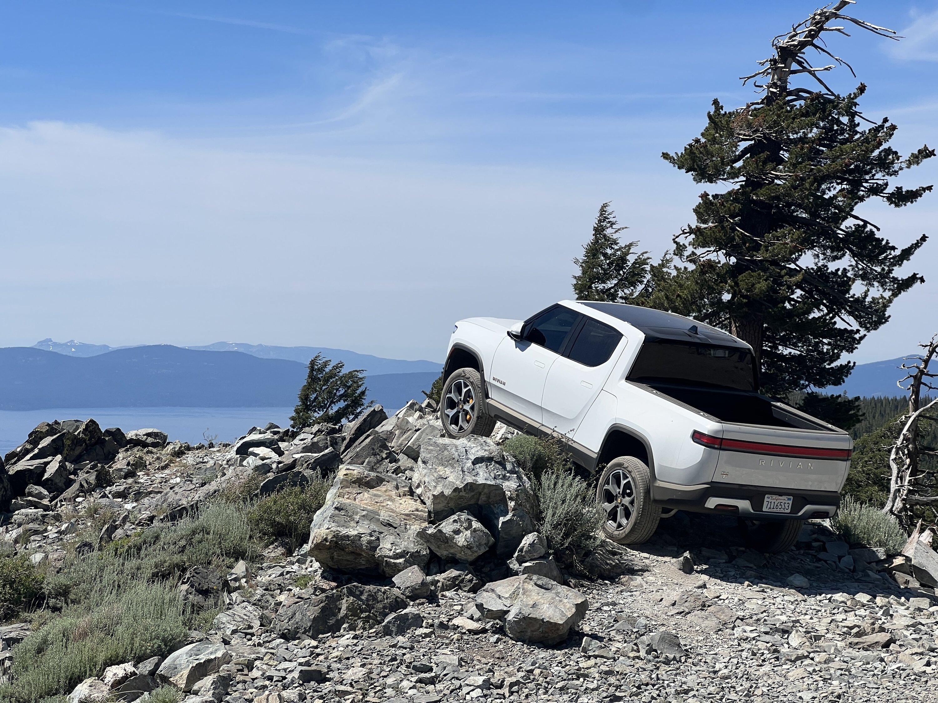Rivian R1T R1S Genoa Peak, Lake Tahoe on 21" roadies IMG_2994