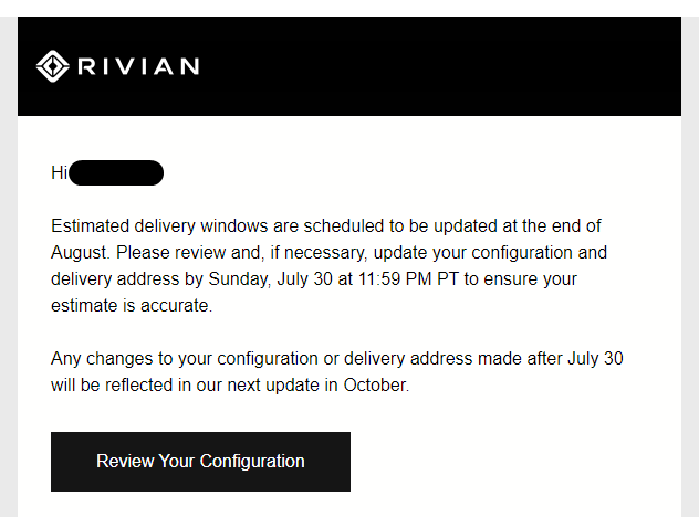 Rivian R1T R1S Delivery Updates when? k3eGdkq