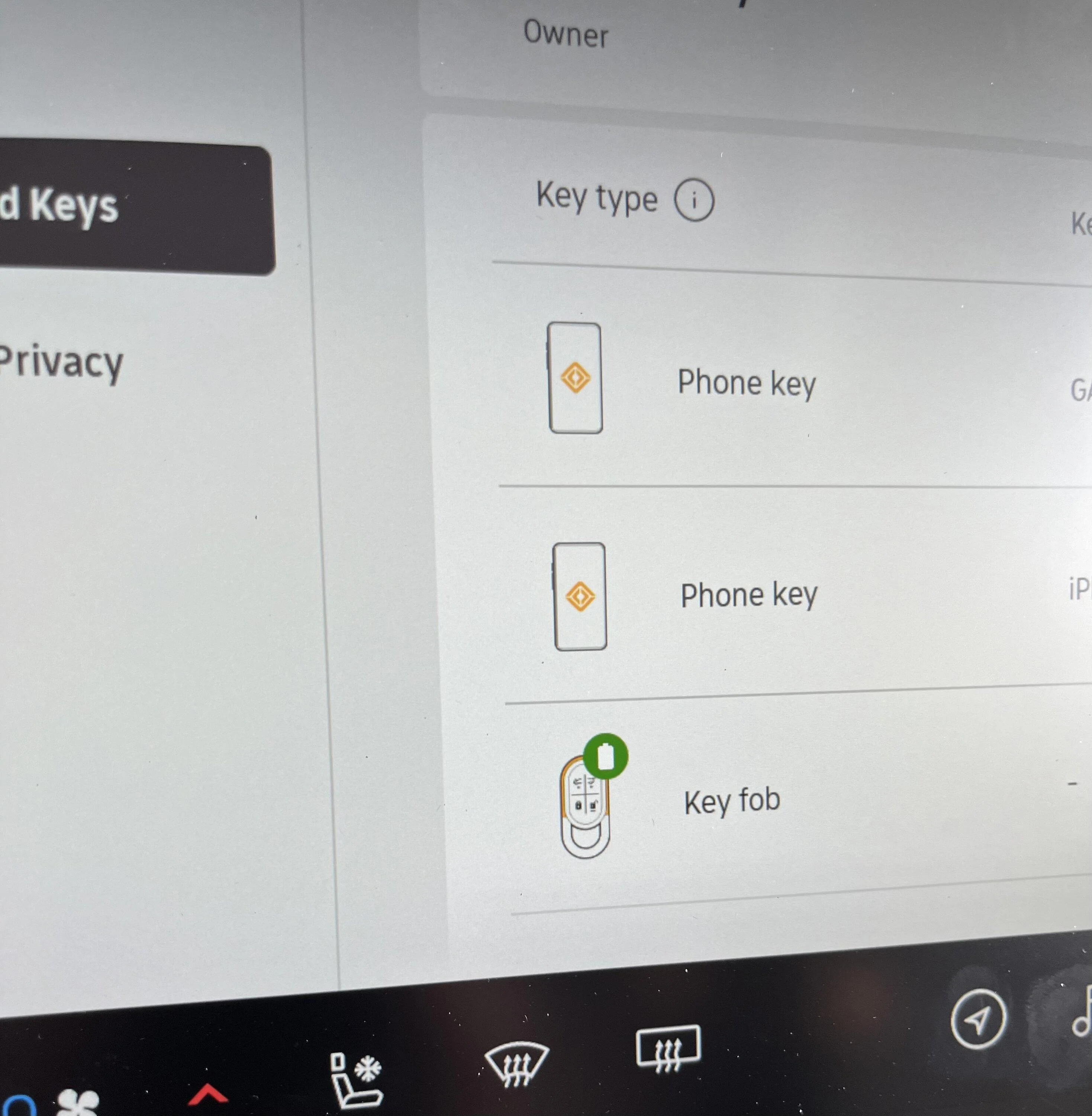 Rivian R1T R1S Deleting old phone pairing IMG_0081
