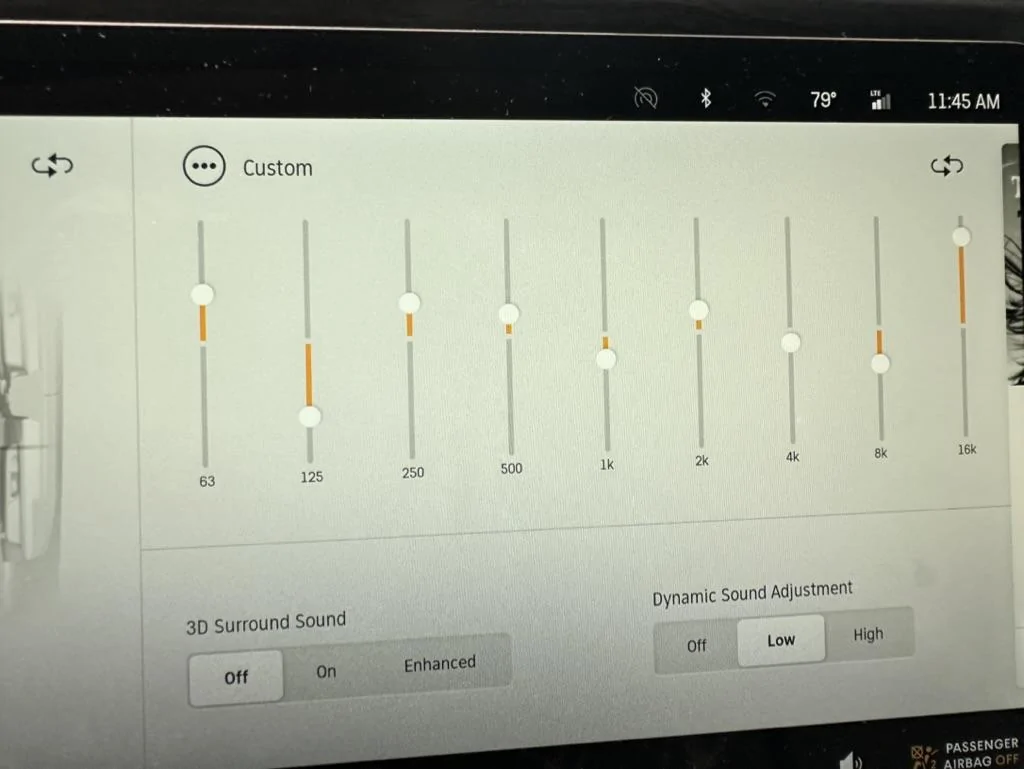Rivian R1T R1S Sound system sounds bad EQ