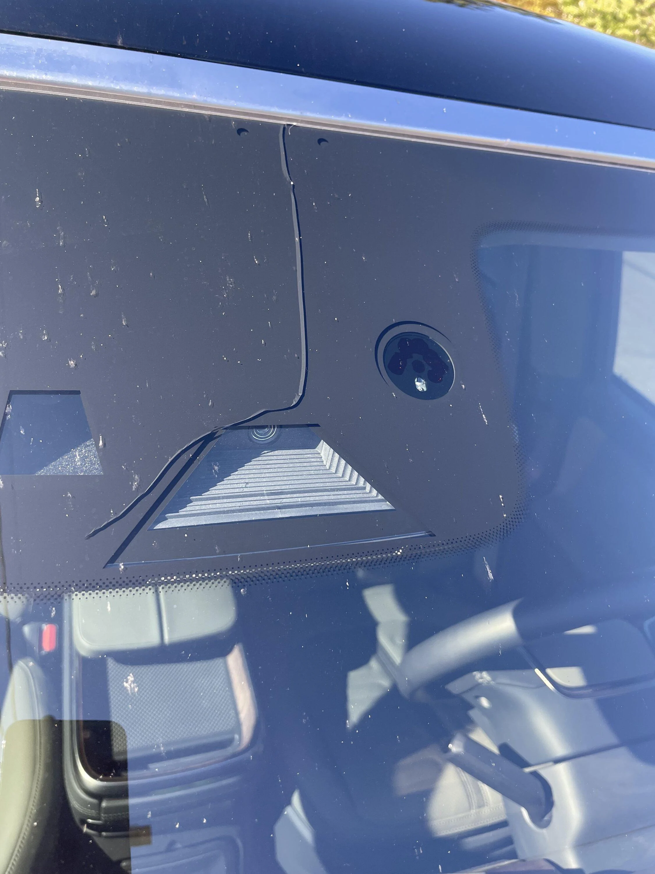 Rivian R1T R1S Windshield Crack IMG_0457